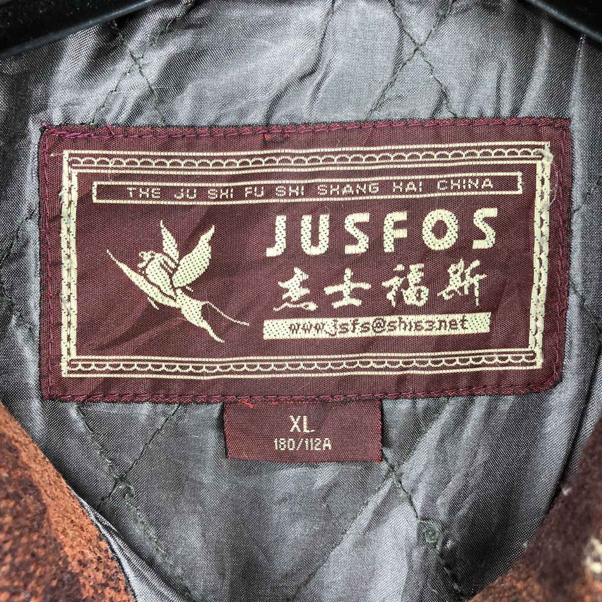 Japanese Brand Vintage 80's Wool Flannel Checker Quilted Lining by Jusfos Size US XXL / EU 58 / 5 - 17 Thumbnail