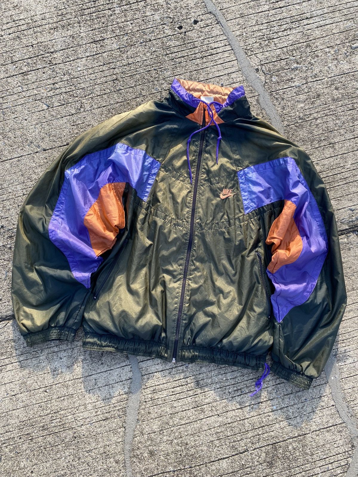 Nike Faded 90s Nike Windbreaker Jacket Size US M / EU 48-50 / 2 - 2 Thumbnail