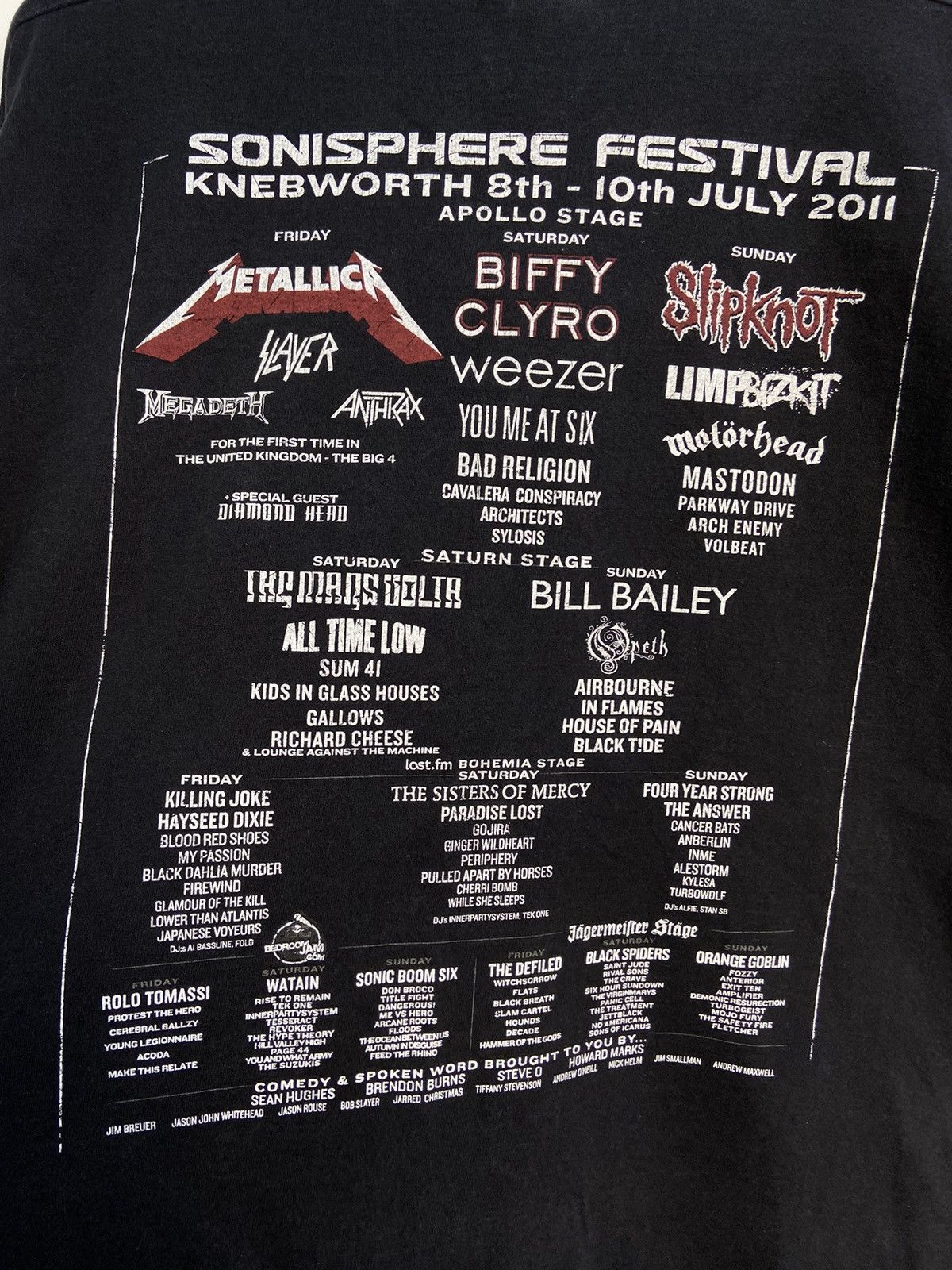 Band Tees × Vintage 2011 Vintage Sonisphere Festival Tour T-Shirt M Size Size US M / EU 48-50 / 2 - 12 Thumbnail