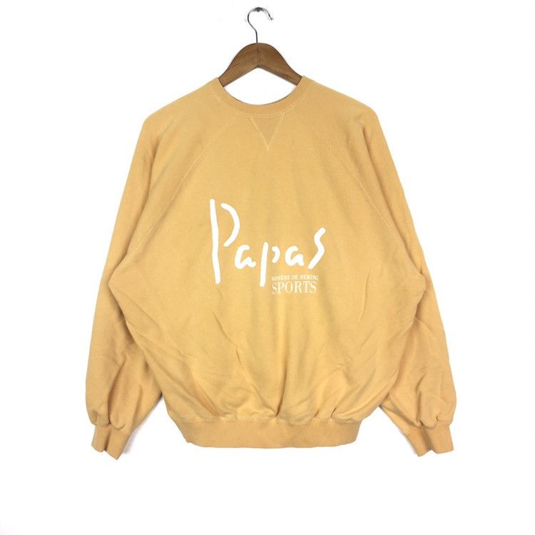 Vintage Papas sweatshirt Casual Jumper Streetwear Size US XL / EU 56 / 4 - 1 Thumbnail
