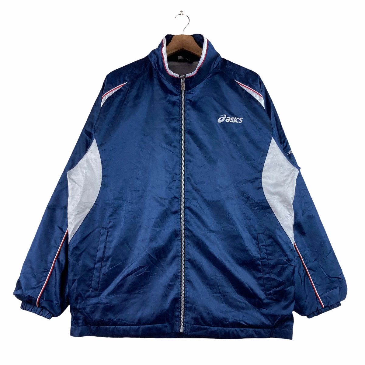 Asics Vintage JACKET ASICS zip up pullover jumper Size US L / EU 52-54 / 3 - 1 Thumbnail