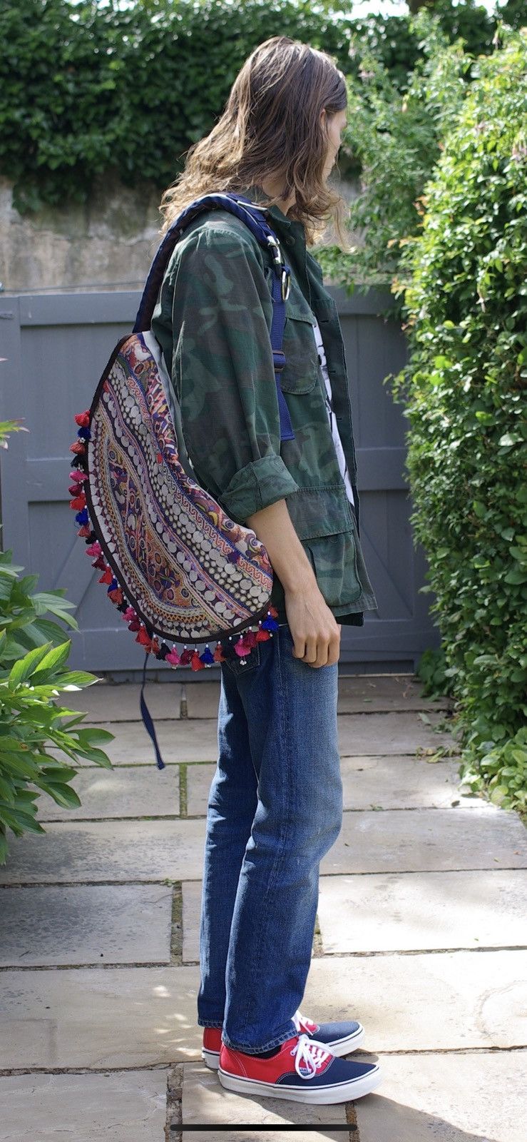 Undercover SS08 Undercover Ethnic Messenger Sling Bag Size ONE SIZE - 19 Thumbnail