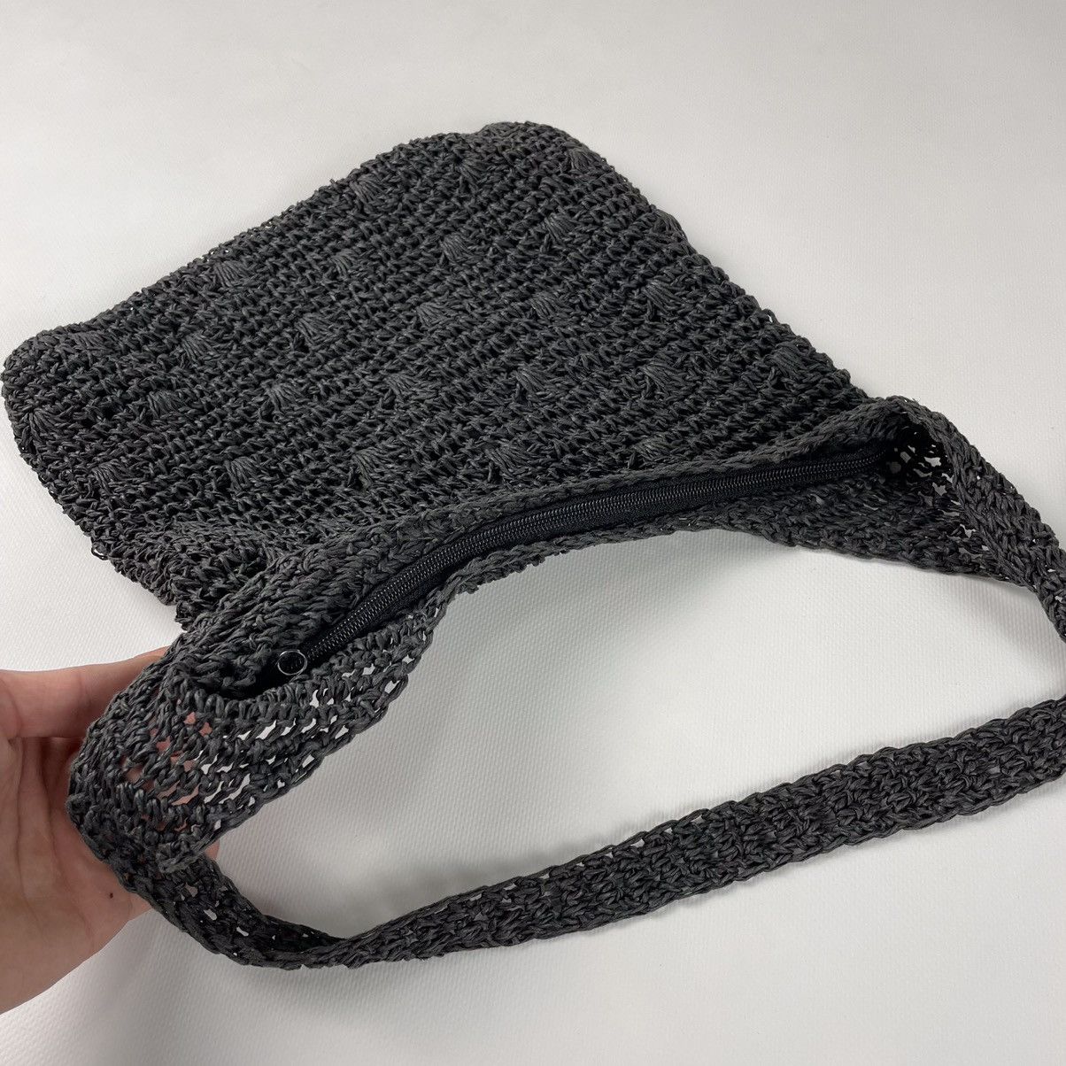 Vintage Vintage Y2K Handmade Knit Crossbody Bag Japanese 90s Style Size ONE SIZE - 5 Thumbnail