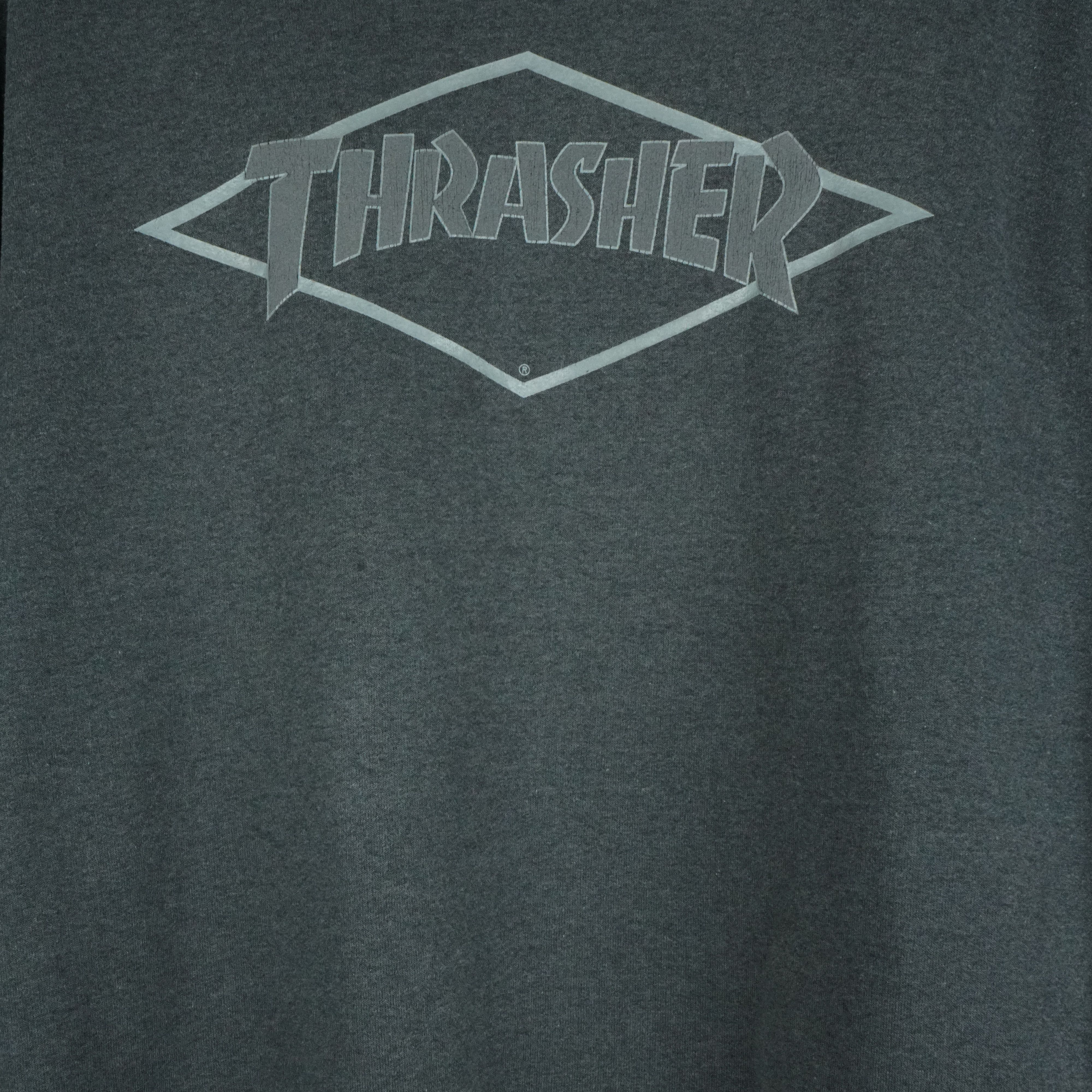 Thrasher × Vintage 1990s Thrasher Sweatshirt Reflective Logo Size US XL / EU 56 / 4 - 3 Thumbnail