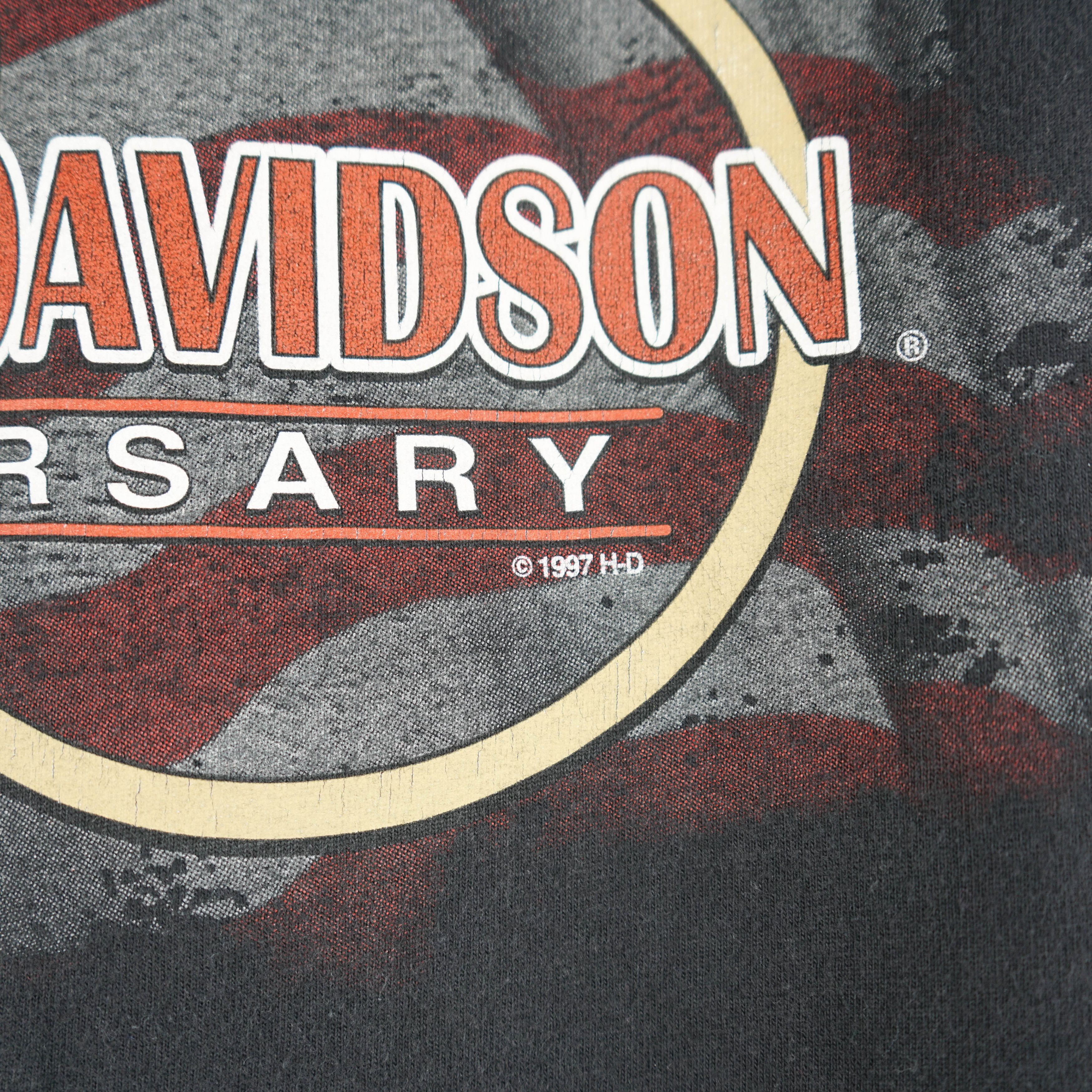 Harley Davidson × Vintage 1997 Harley Davidson 95 anniversary t-shirt Size US XL / EU 56 / 4 - 4 Thumbnail