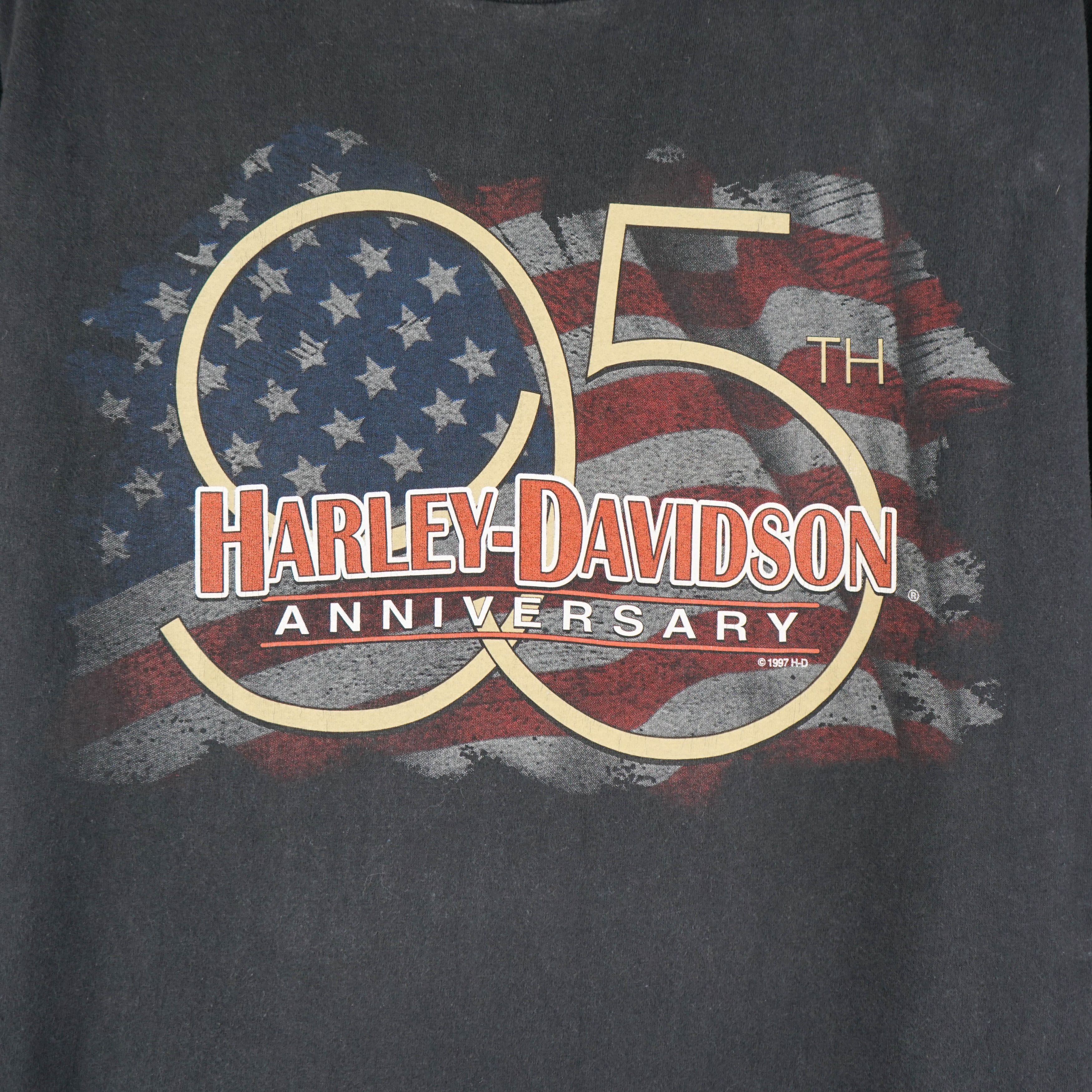 Harley Davidson × Vintage 1997 Harley Davidson 95 anniversary t-shirt Size US XL / EU 56 / 4 - 2 Thumbnail