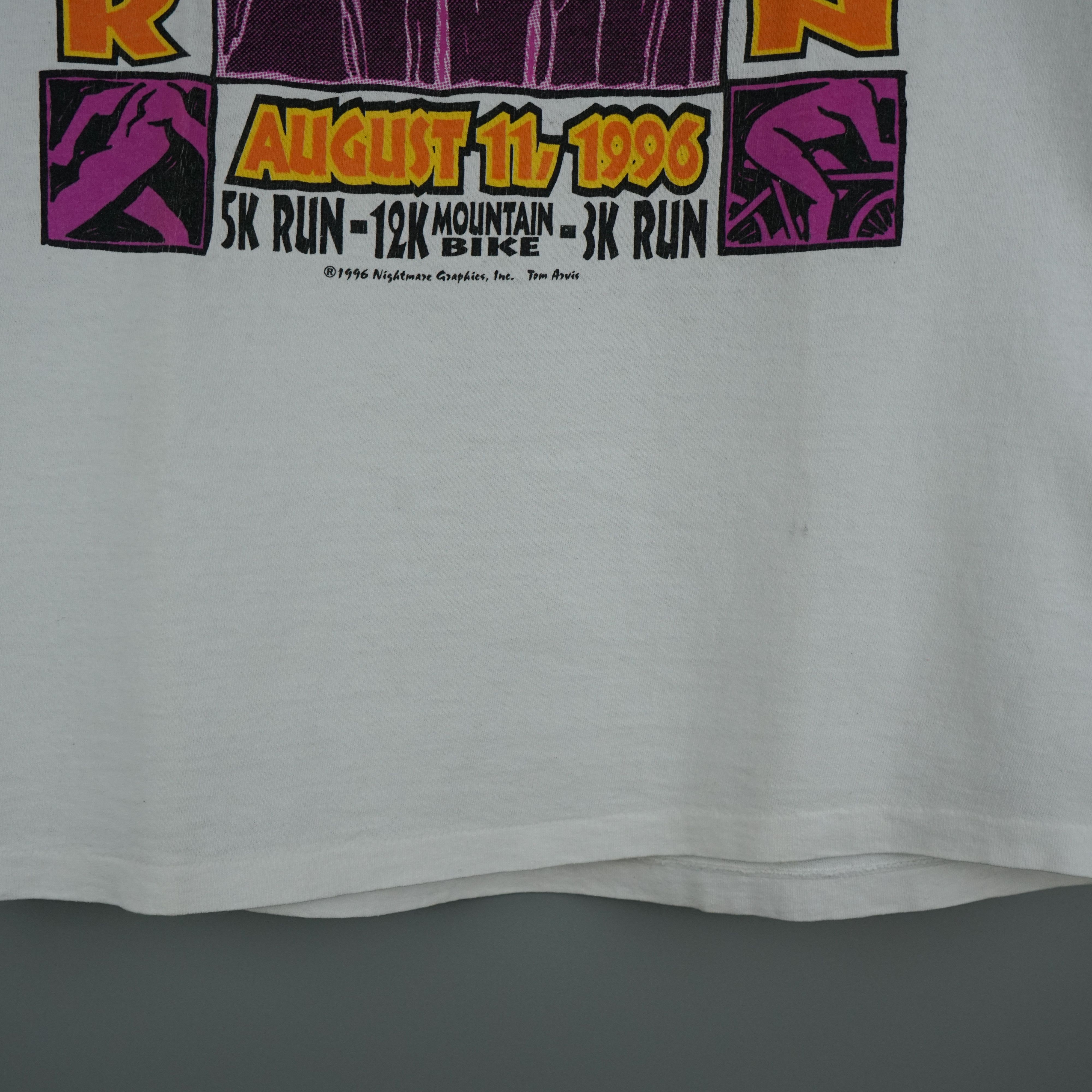 Vintage 1996 Duathlon Cougar Power t-shirt Running Bike Size US M / EU 48-50 / 2 - 8 Thumbnail