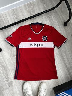 Adidas Rare Vintage Chicago Fire soccer jersey shirt MLS World Cup USA  Blanco