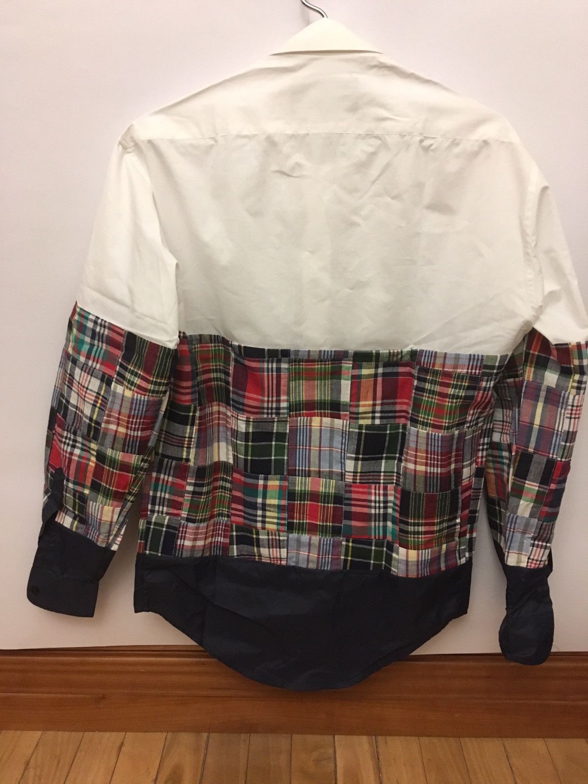 Christopher Shannon NEW CHRISTOPHER SHANNON PANELLED MADRAS SHIRT size S Size US S / EU 44-46 / 1 - 2 Thumbnail