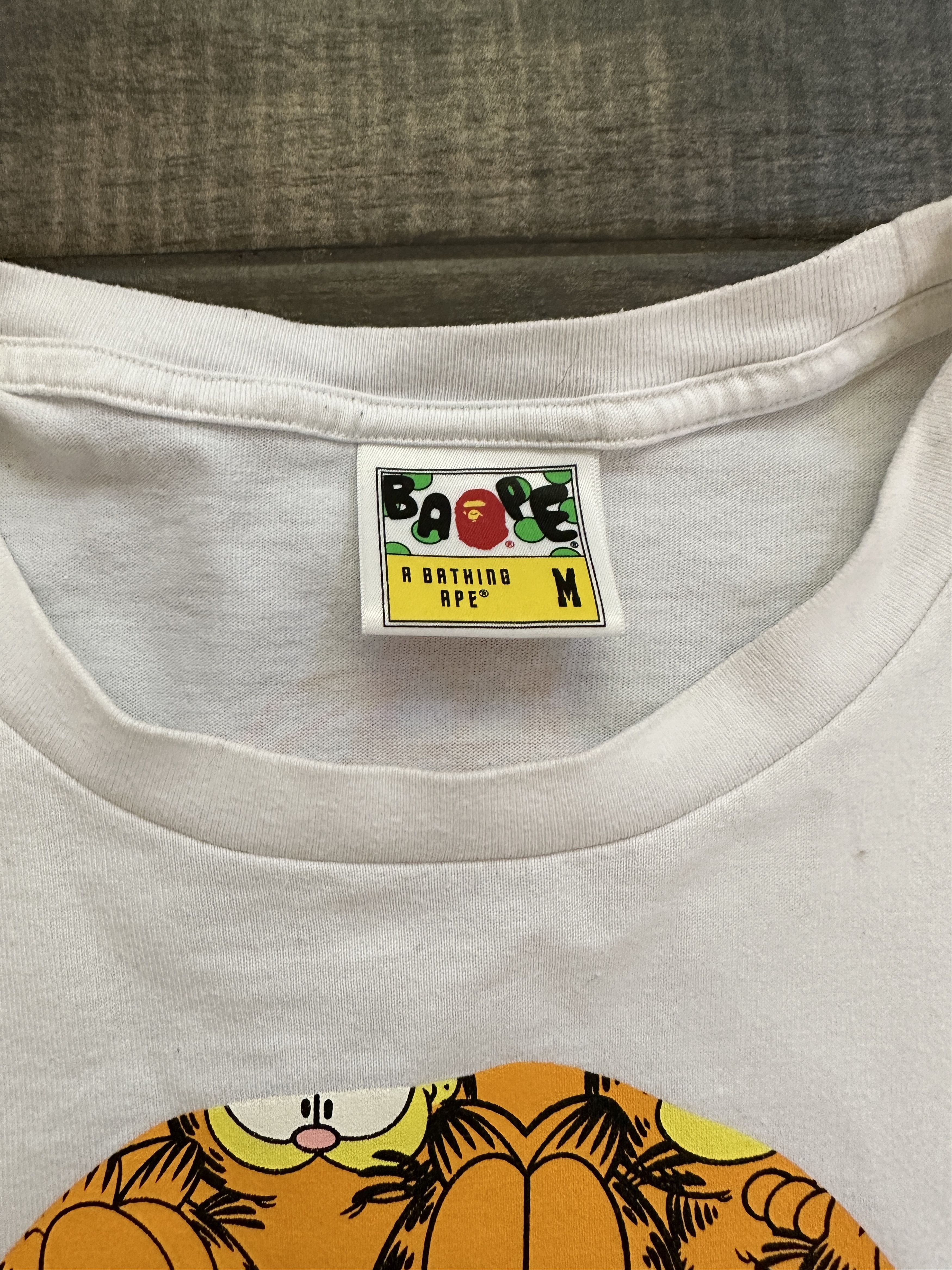 Bape Bape Garfield Ape Head Logo Tee Size US M / EU 48-50 / 2 - 4 Thumbnail