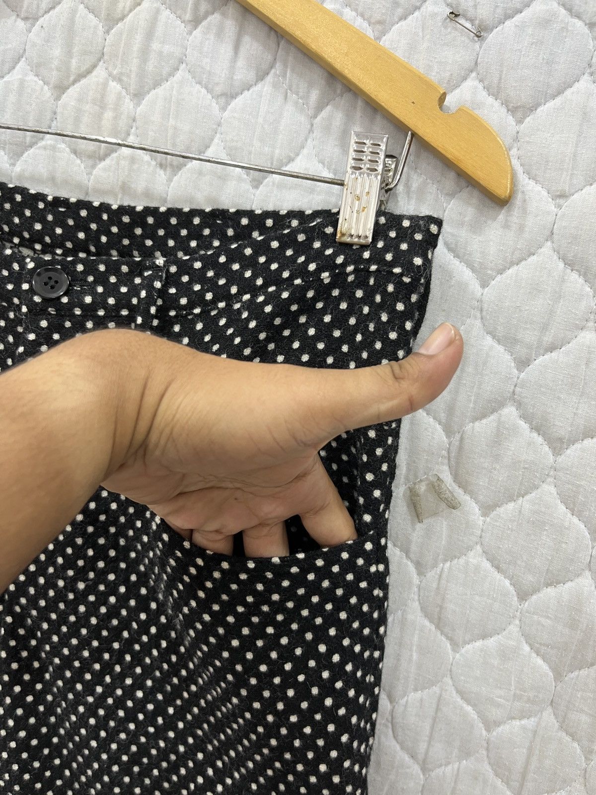 Yohji Yamamoto (Ggg). VINTAGE YS YOHJI YAMAMOTO POLKA DOT PANTS Size 31" - 7 Thumbnail