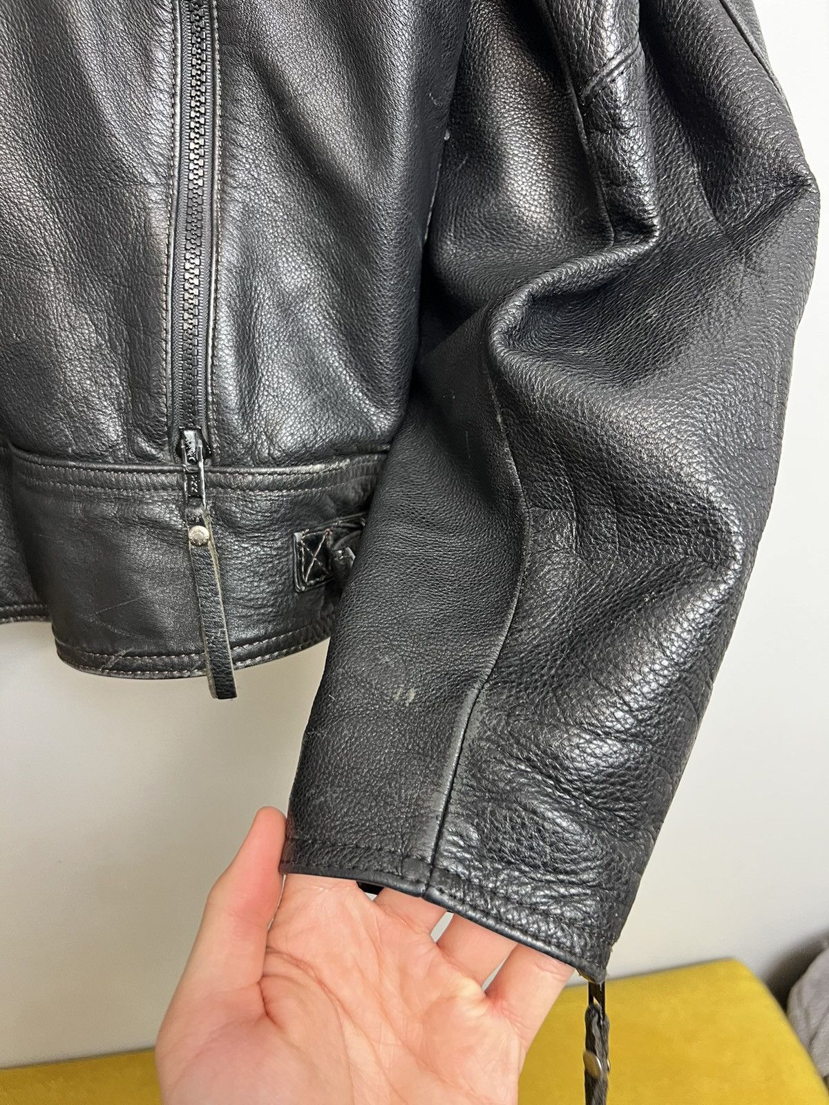 Harley Davidson Harley Davidson Vintage Leather Jacket Biker Ramones Black Size US M / EU 48-50 / 2 - 18 Thumbnail