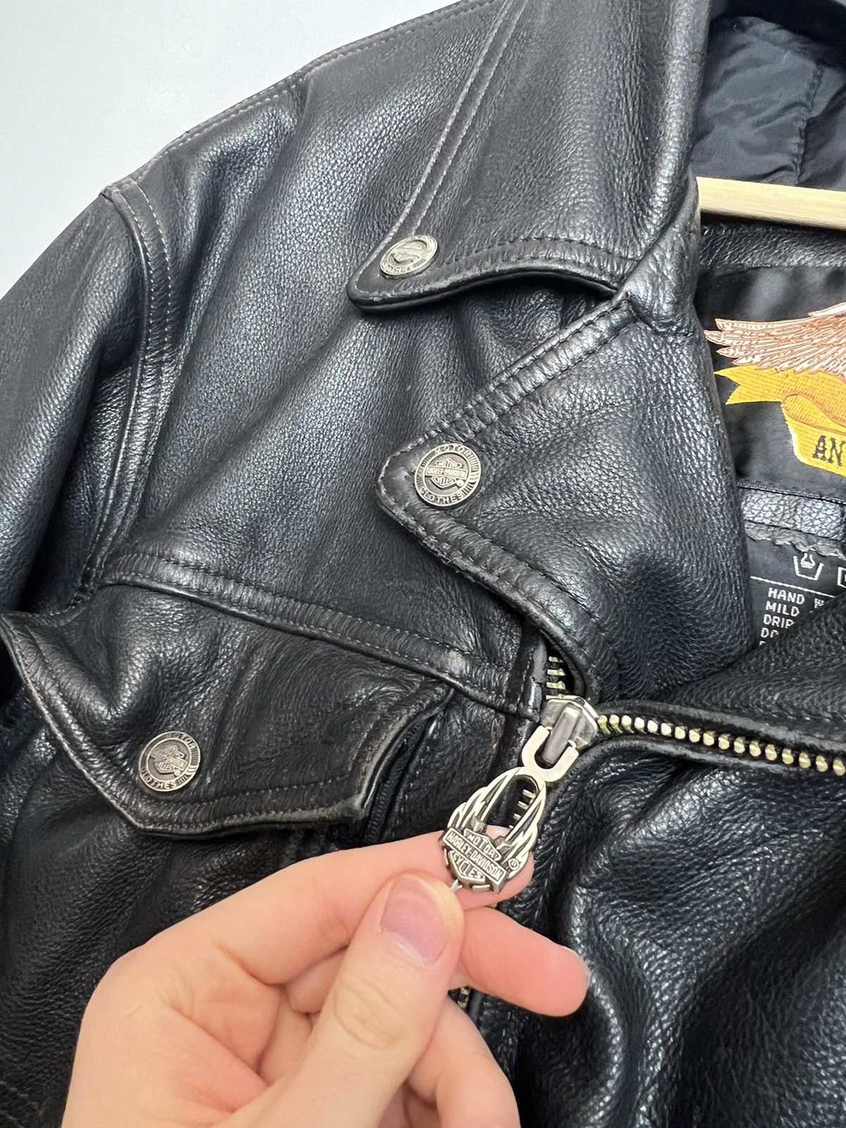 Harley Davidson Harley Davidson Vintage Leather Jacket Biker Ramones Black Size US M / EU 48-50 / 2 - 13 Thumbnail