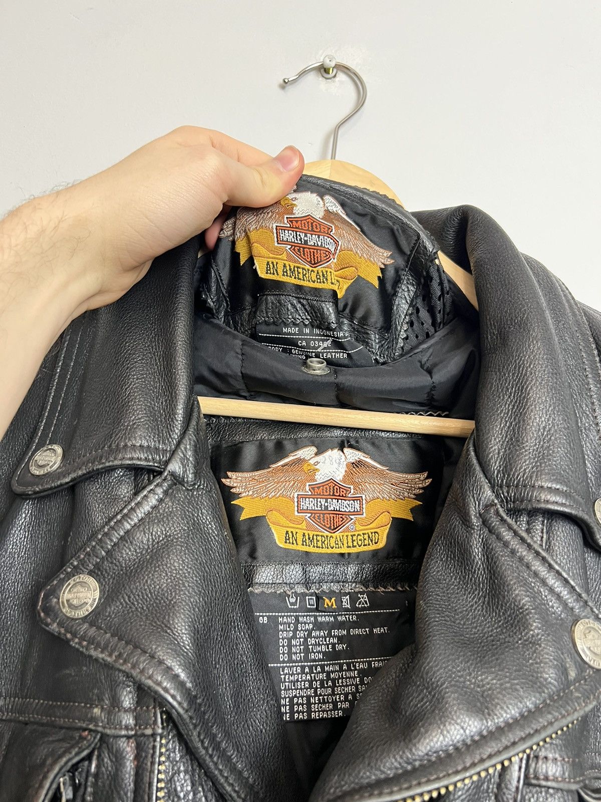 Harley Davidson Harley Davidson Vintage Leather Jacket Biker Ramones Black Size US M / EU 48-50 / 2 - 11 Thumbnail