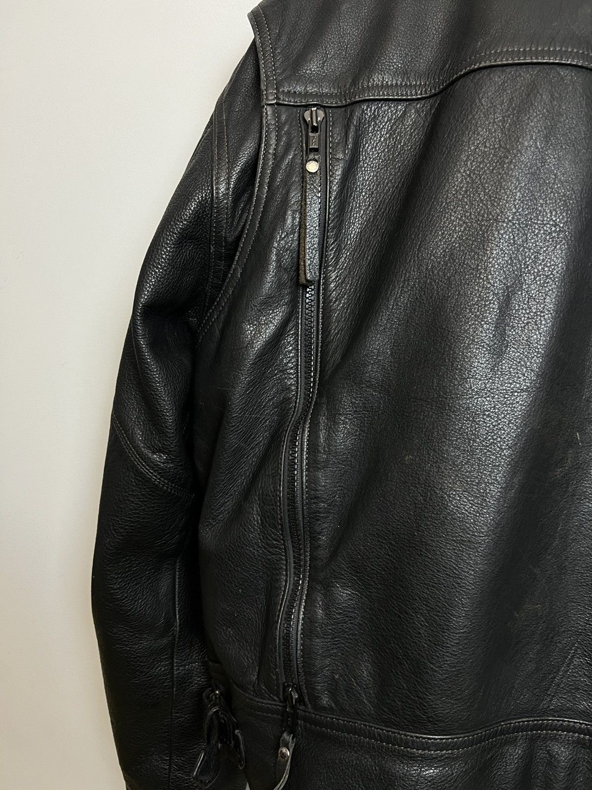 Harley Davidson Harley Davidson Vintage Leather Jacket Biker Ramones Black Size US M / EU 48-50 / 2 - 16 Thumbnail
