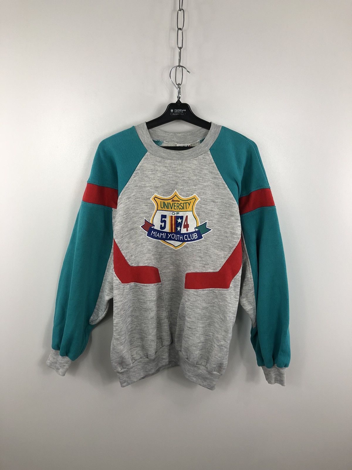 Vintage Vintage Active University Of Miami Club Grey/Green Size L Size US L / EU 52-54 / 3 - 1 Thumbnail