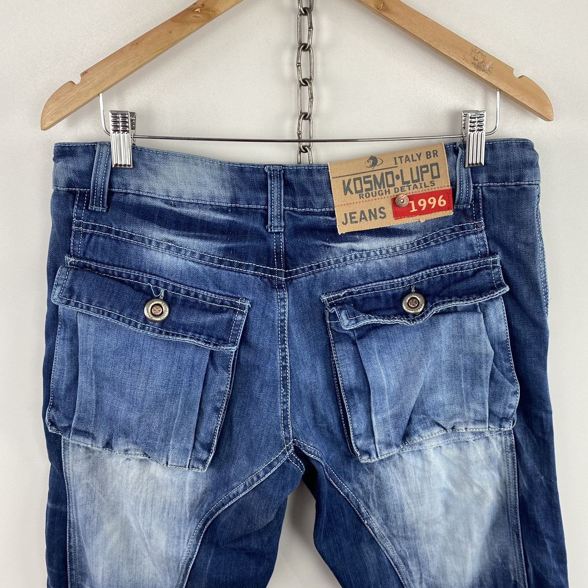 Japanese Brand × Vintage Vintage 1996 Kosmo Lupo Denim Jeans Japanese Style Size 34 Size US 34 / EU 50 - 10 Thumbnail