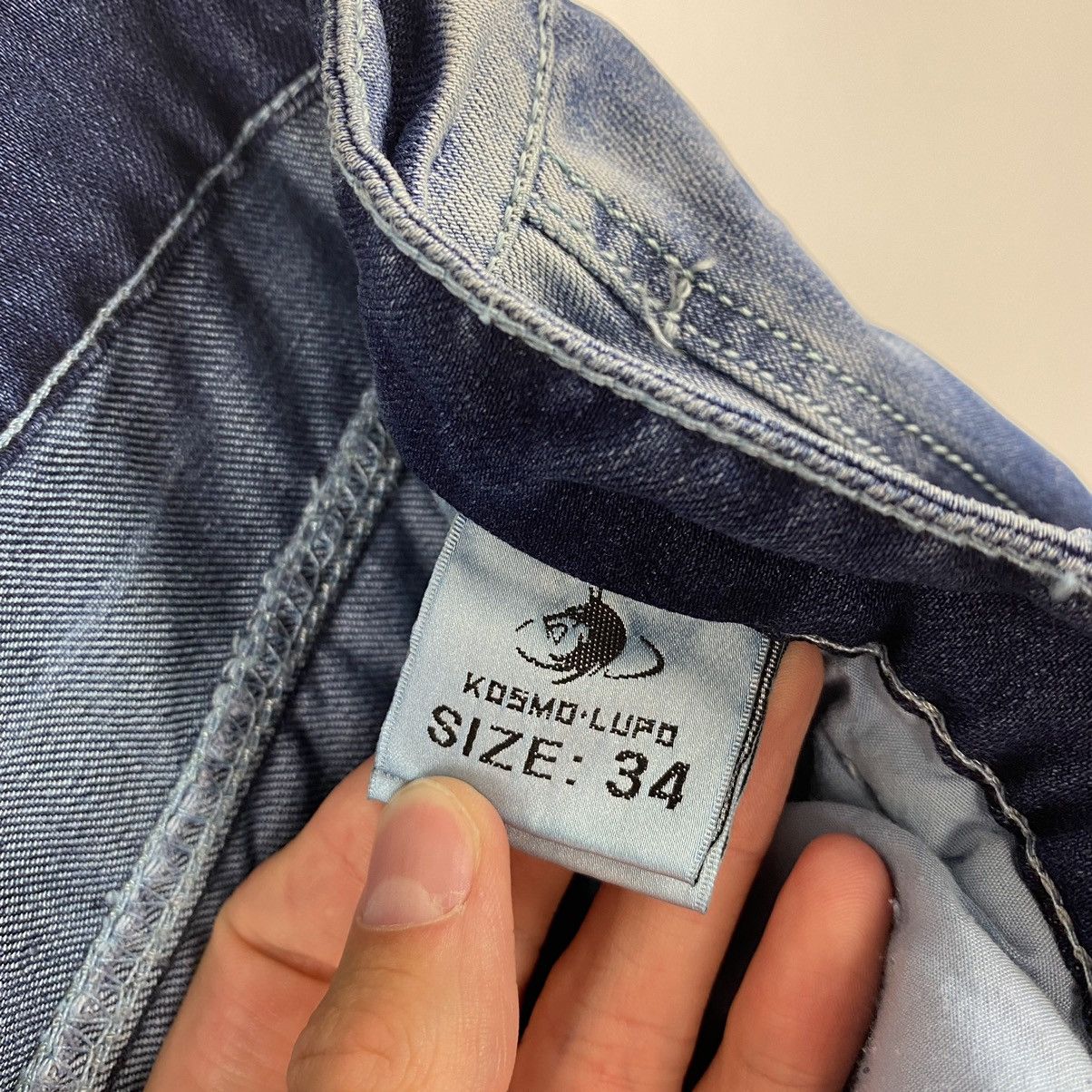 Japanese Brand × Vintage Vintage 1996 Kosmo Lupo Denim Jeans Japanese Style Size 34 Size US 34 / EU 50 - 14 Thumbnail