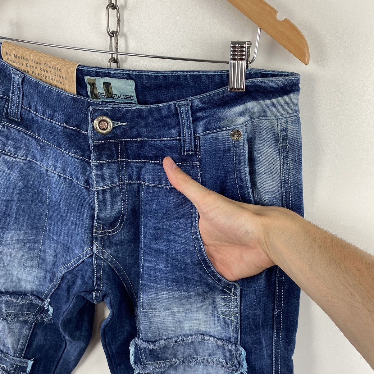Japanese Brand × Vintage Vintage 1996 Kosmo Lupo Denim Jeans Japanese Style Size 34 Size US 34 / EU 50 - 7 Thumbnail