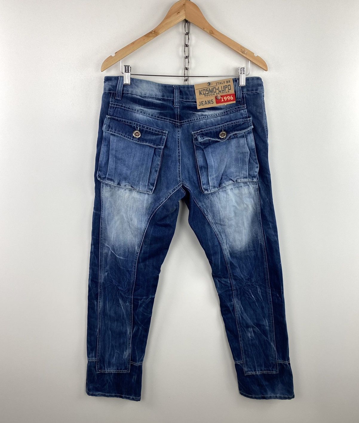 Japanese Brand × Vintage Vintage 1996 Kosmo Lupo Denim Jeans Japanese Style Size 34 Size US 34 / EU 50 - 2 Thumbnail