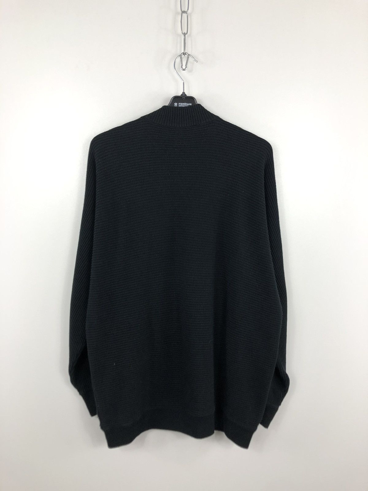 Carlo Colucci × Vintage Carlo Colucci Wool Zip Jacket Black Size L Size US L / EU 52-54 / 3 - 2 Thumbnail