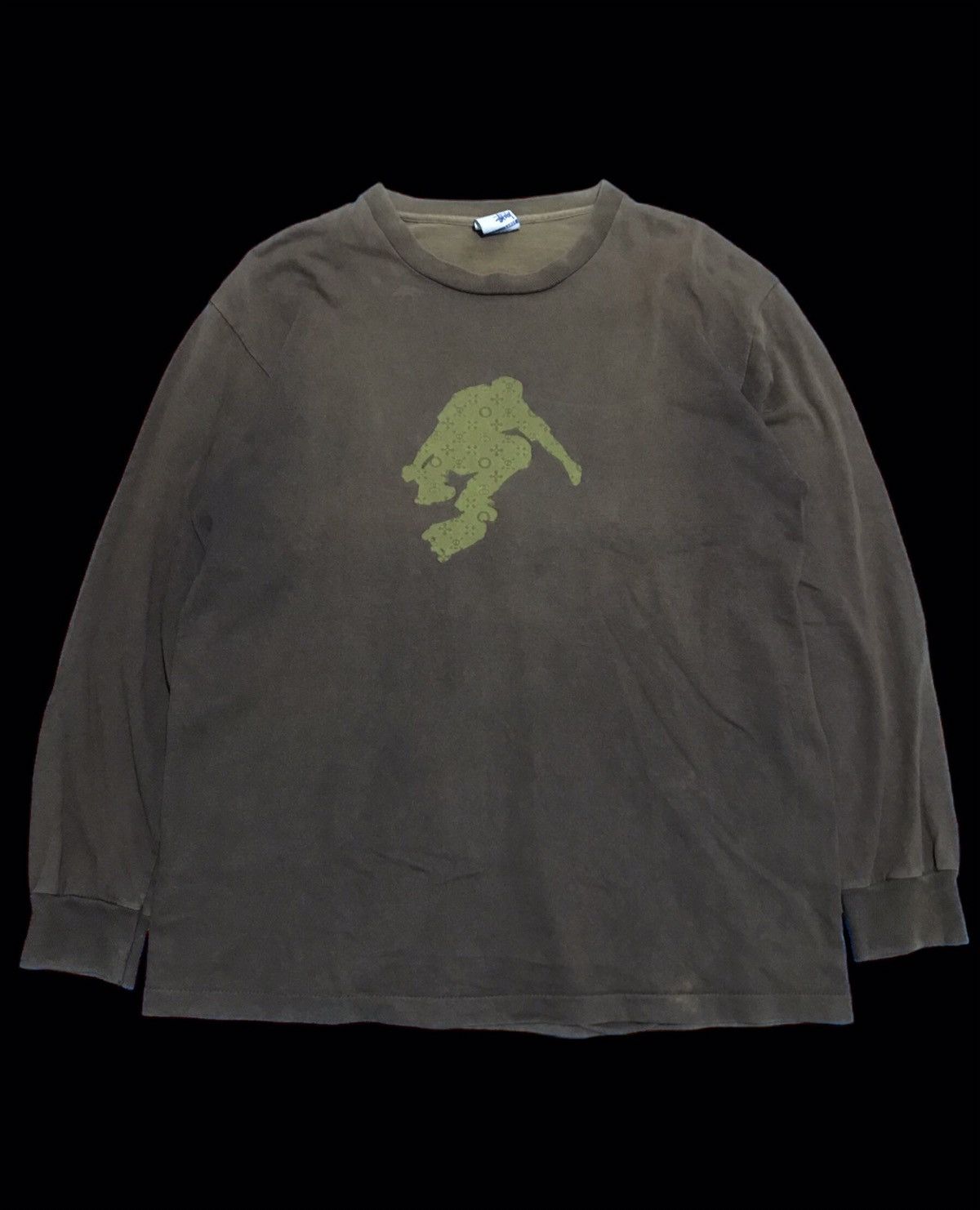 Stussy × Vintage Vintage Stussy X Louis Vuitton SS Skate Monogram Long Sleeve Size US L / EU 52-54 / 3 - 1 Thumbnail