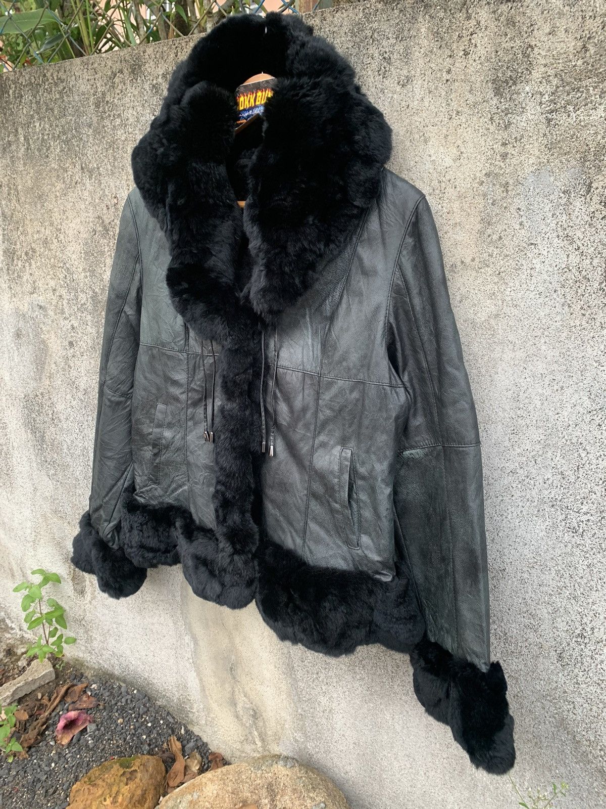 Vintage Vintage Faux Fur Leather Jacket Size L / US 10 / IT 46 - 3 Thumbnail