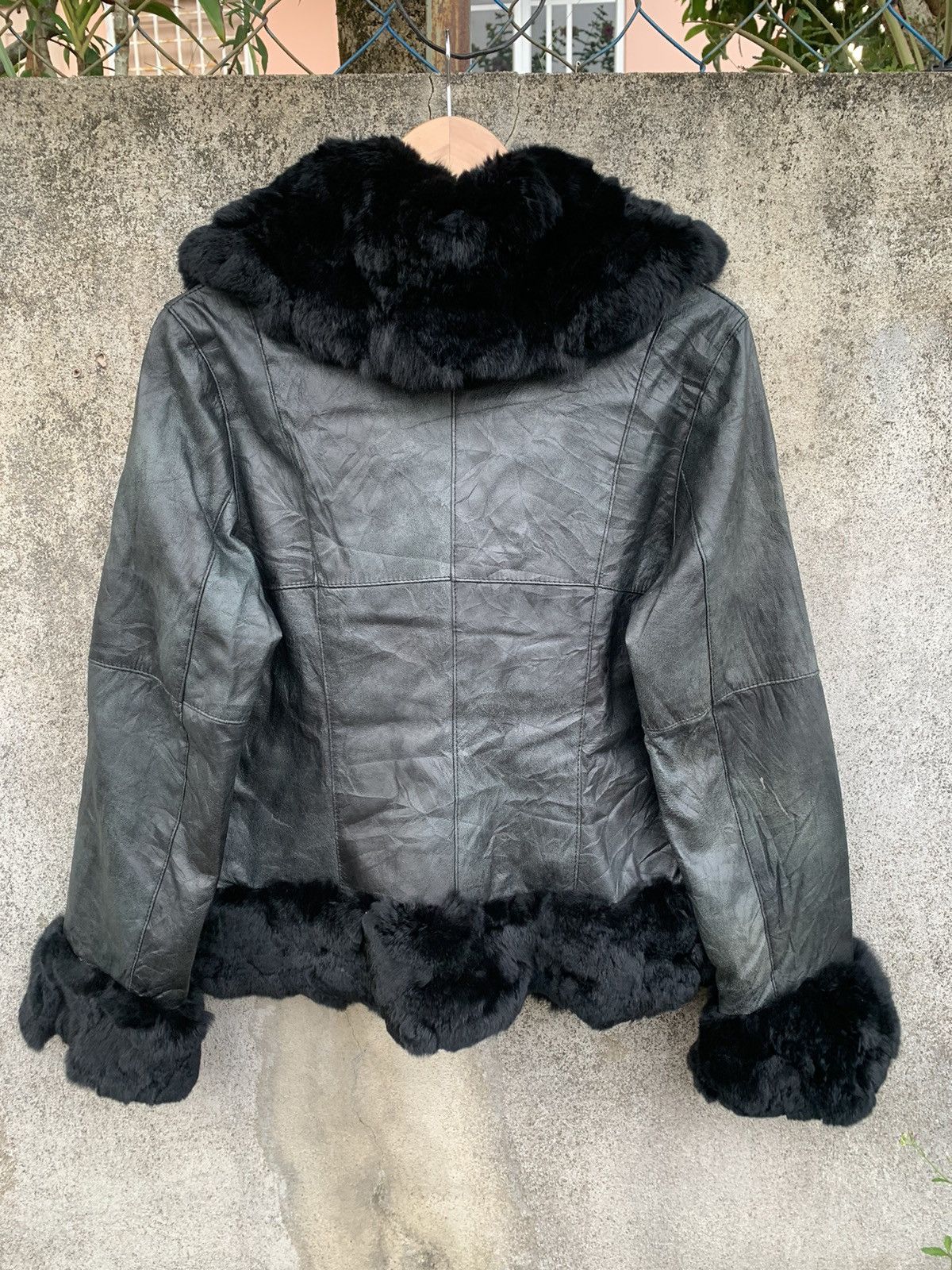 Vintage Vintage Faux Fur Leather Jacket Size L / US 10 / IT 46 - 5 Thumbnail