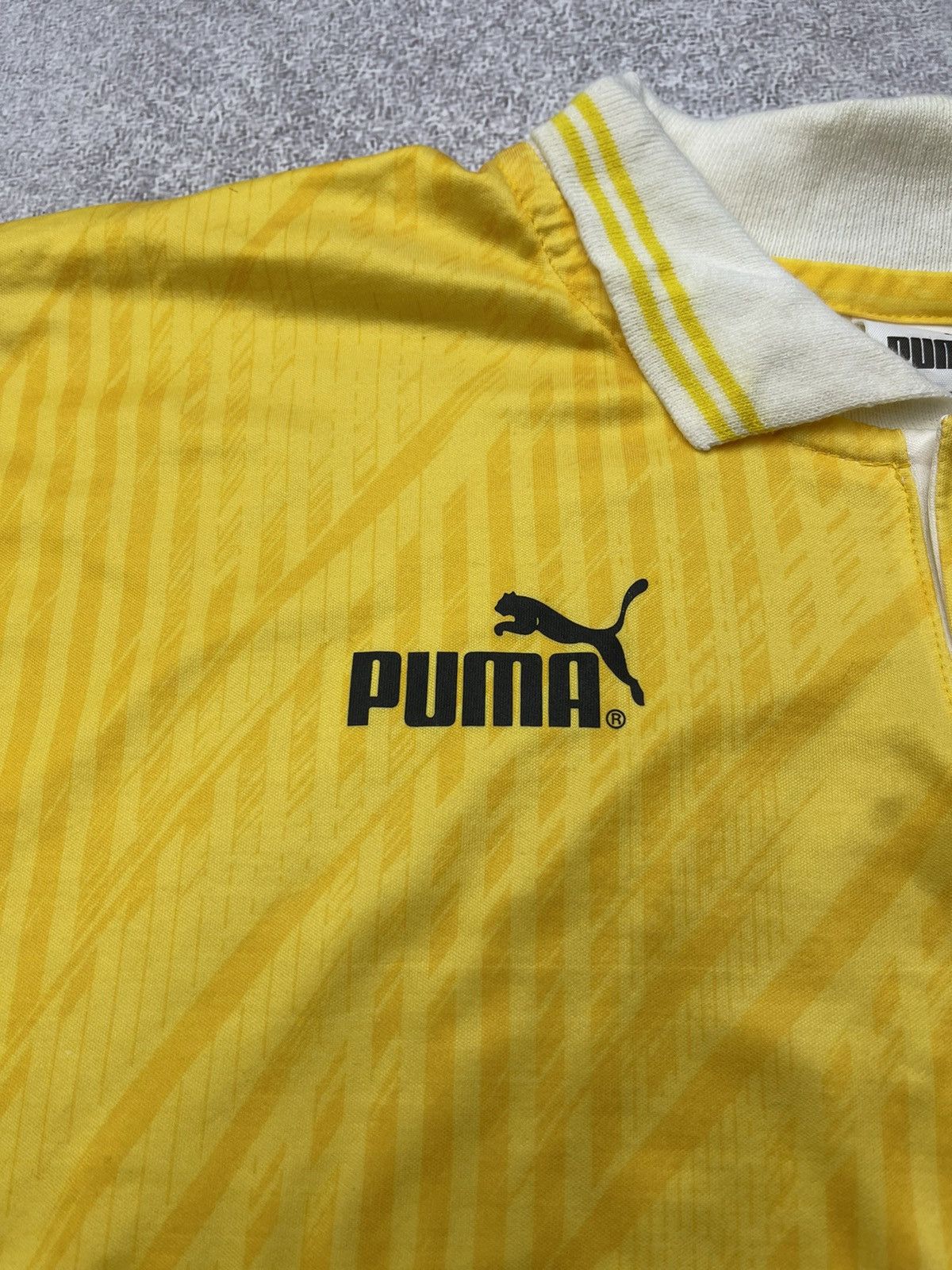 Puma Vintage Puma Rugby Jersey Longsleeve Yellow Y2K Rare size L Size US L / EU 52-54 / 3 - 4 Thumbnail