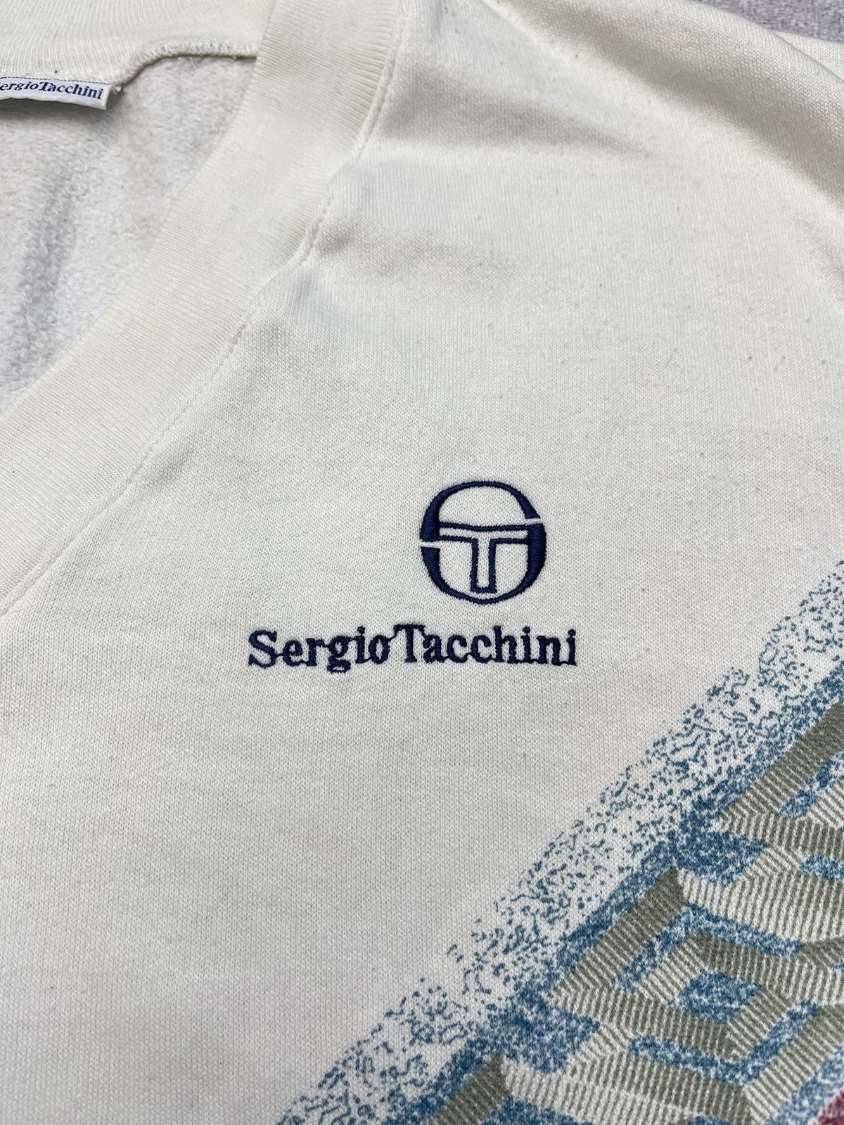 Sergio Tacchini Vintage Sergio Tacchini Vest Print Retro Rare Y2K 80-90s Size US XL / EU 56 / 4 - 5 Thumbnail