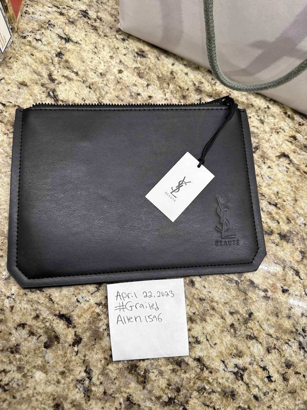 YSL makeup bag