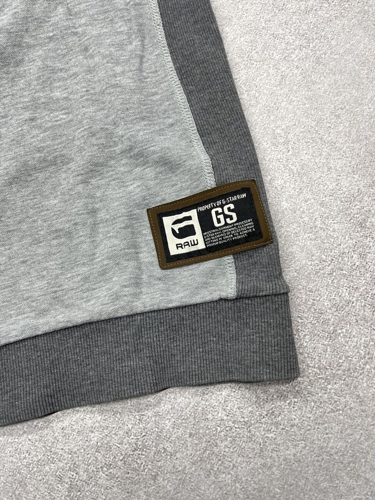 G-Star Mens G-Star Raw Denim Hoodie Grey Vintsgae Center Logo Size US M / EU 48-50 / 2 - 5 Thumbnail