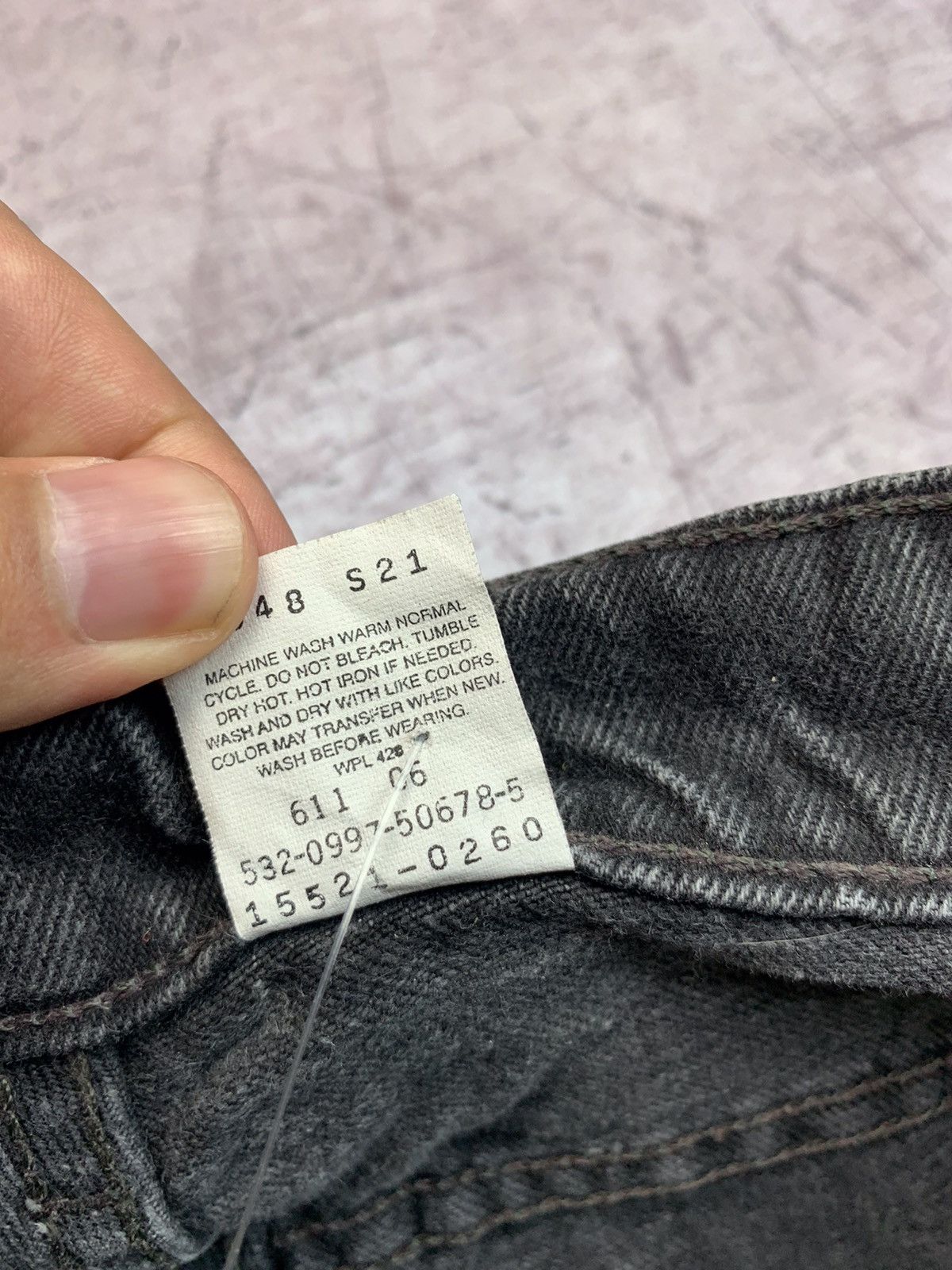 Levi's × Levi's Vintage Clothing × Vintage Levis 512 Vintage Mens Denim Pants Jeans Black Size US 30 / EU 46 - 8 Thumbnail