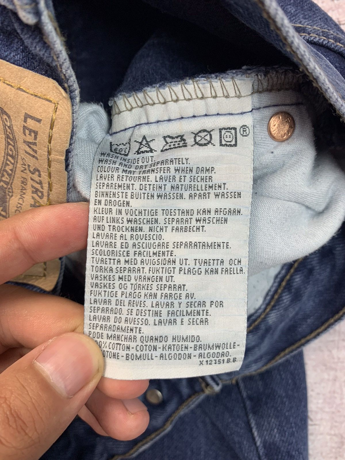 Levi's × Levi's Vintage Clothing Levis 882 Vintage Mens Denim Pants Jeans Blue Size US 28 / EU 44 - 9 Thumbnail