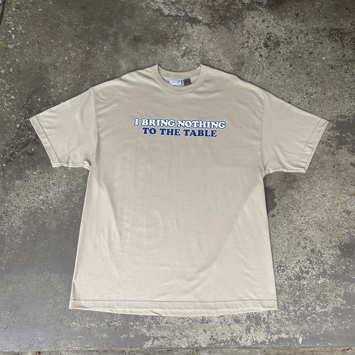 Urban Pipeline Y2K HUMOR “I BRING NOTHING TO THE TABLE” TEE Size US XXL / EU 58 / 5 - 2 Thumbnail