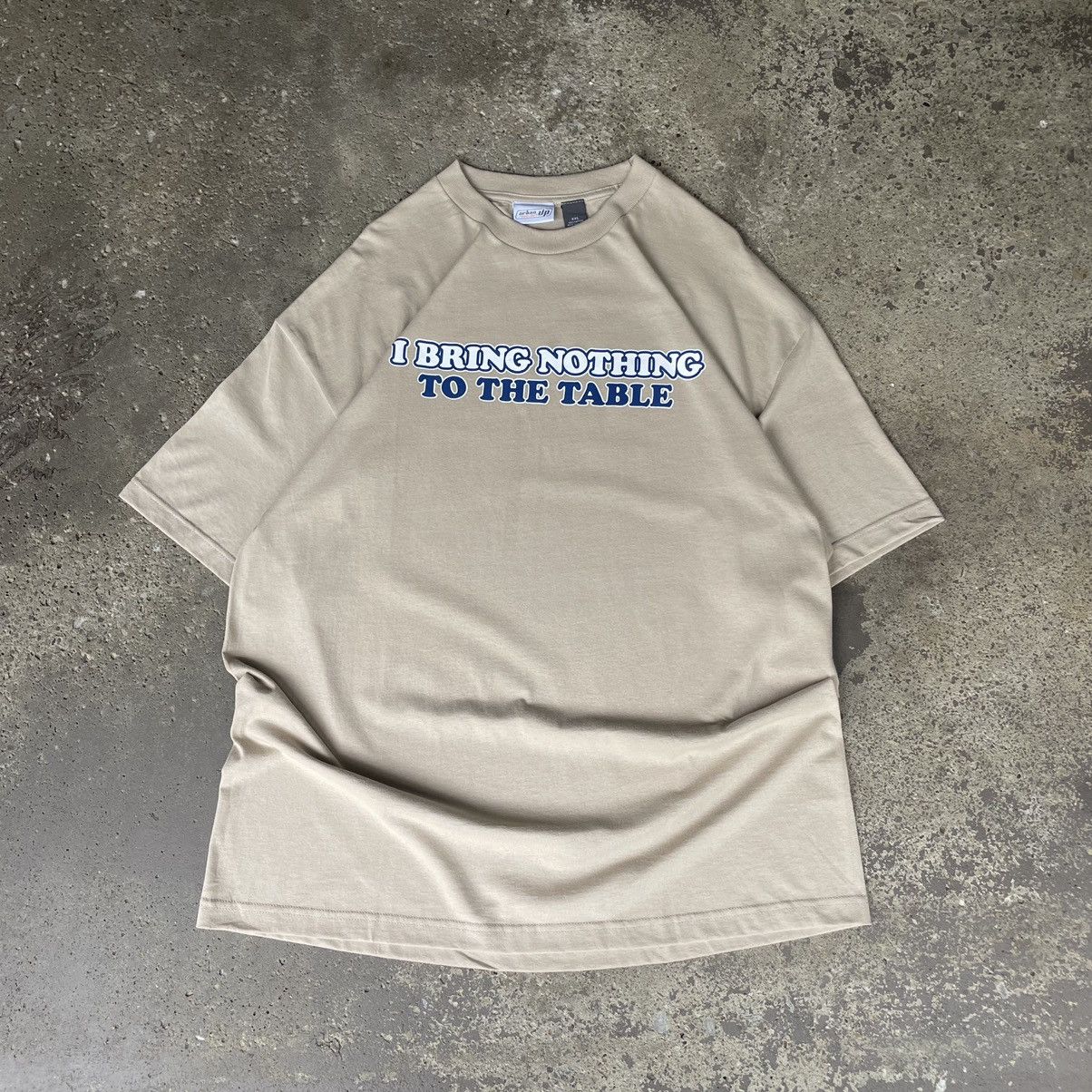 Urban Pipeline Y2K HUMOR “I BRING NOTHING TO THE TABLE” TEE Size US XXL / EU 58 / 5 - 1 Thumbnail