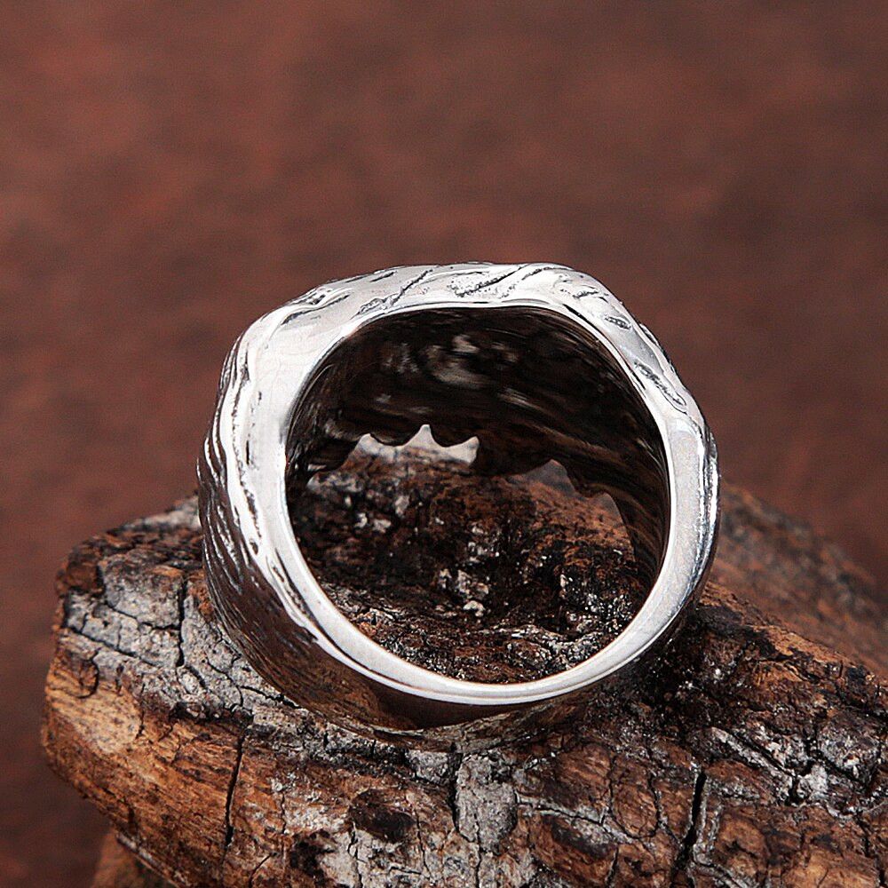 Jewelry 316L Stainless Steel Monster Teeth Ring Size ONE SIZE - 4 Thumbnail