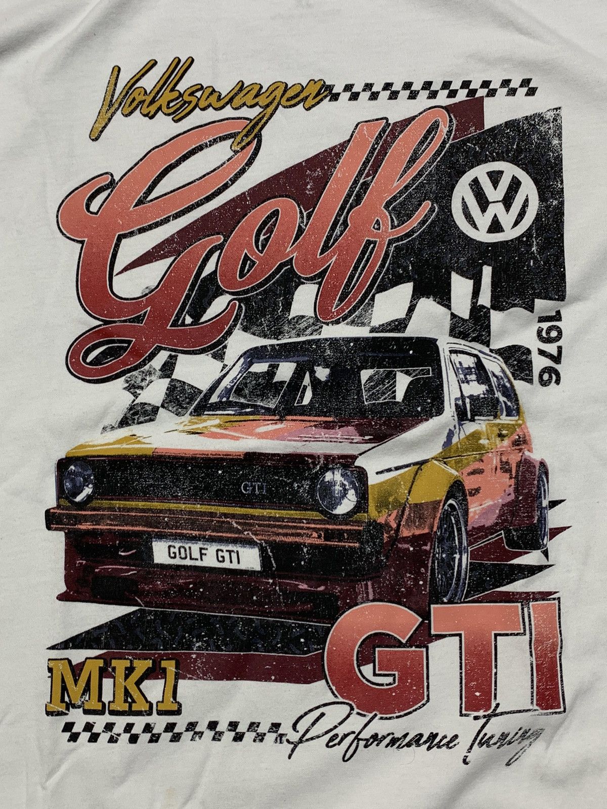 Other Vintage Y2K Volkswagen Golf MK1 GTI Racing Car Graphic XL Size US XL / EU 56 / 4 - 3 Thumbnail