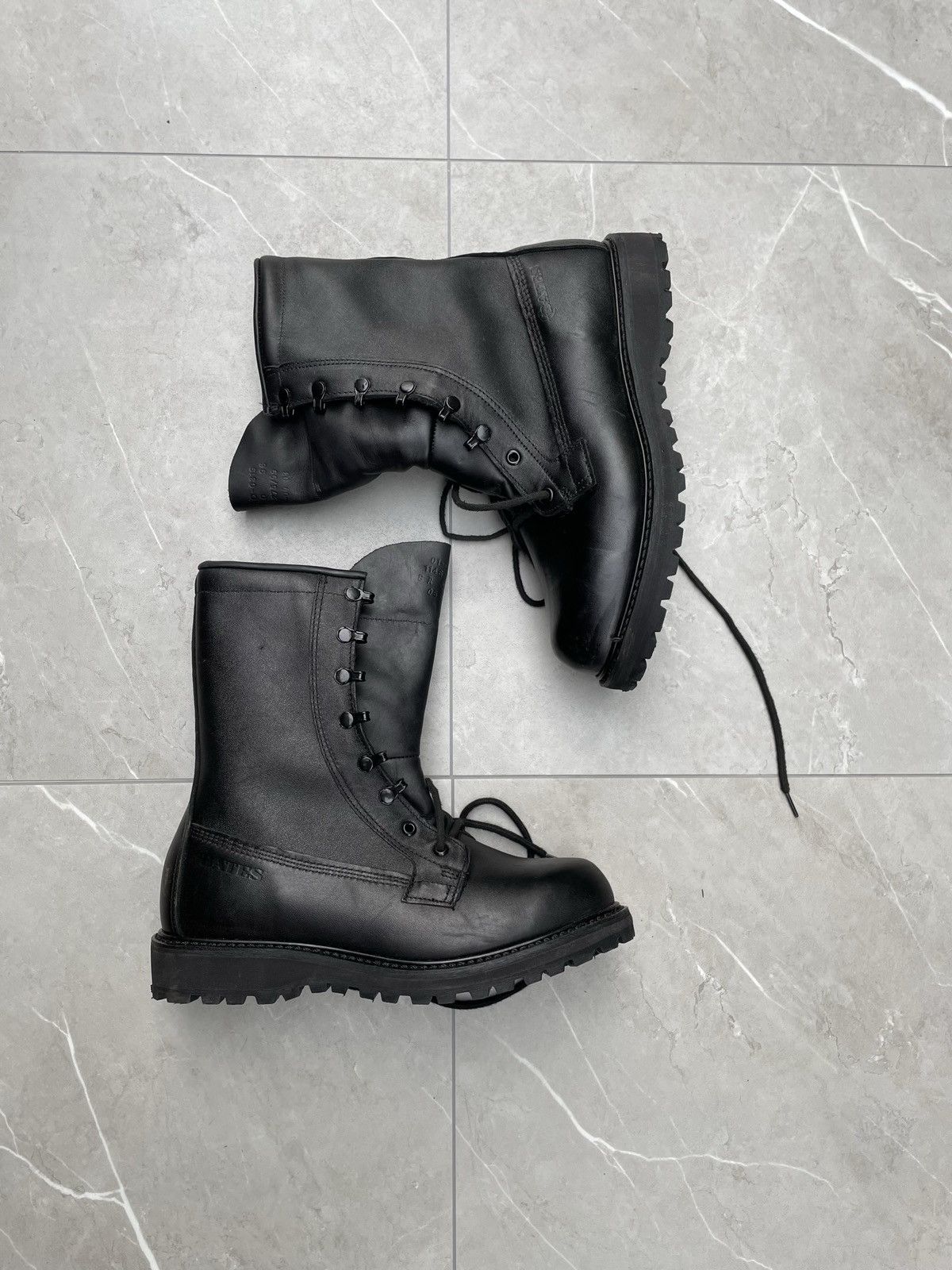 Pre-owned Combat Boots X Military Vintage Combat Boots In Black