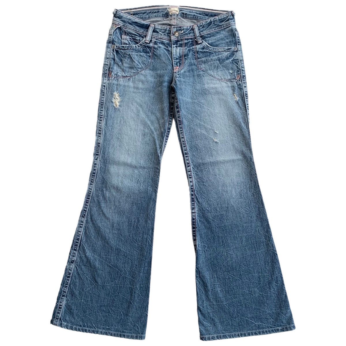 Japanese Brand 💥FLARED💥Japanese Brappers Flared Bootcut Jeans Size 29" - 1 Thumbnail