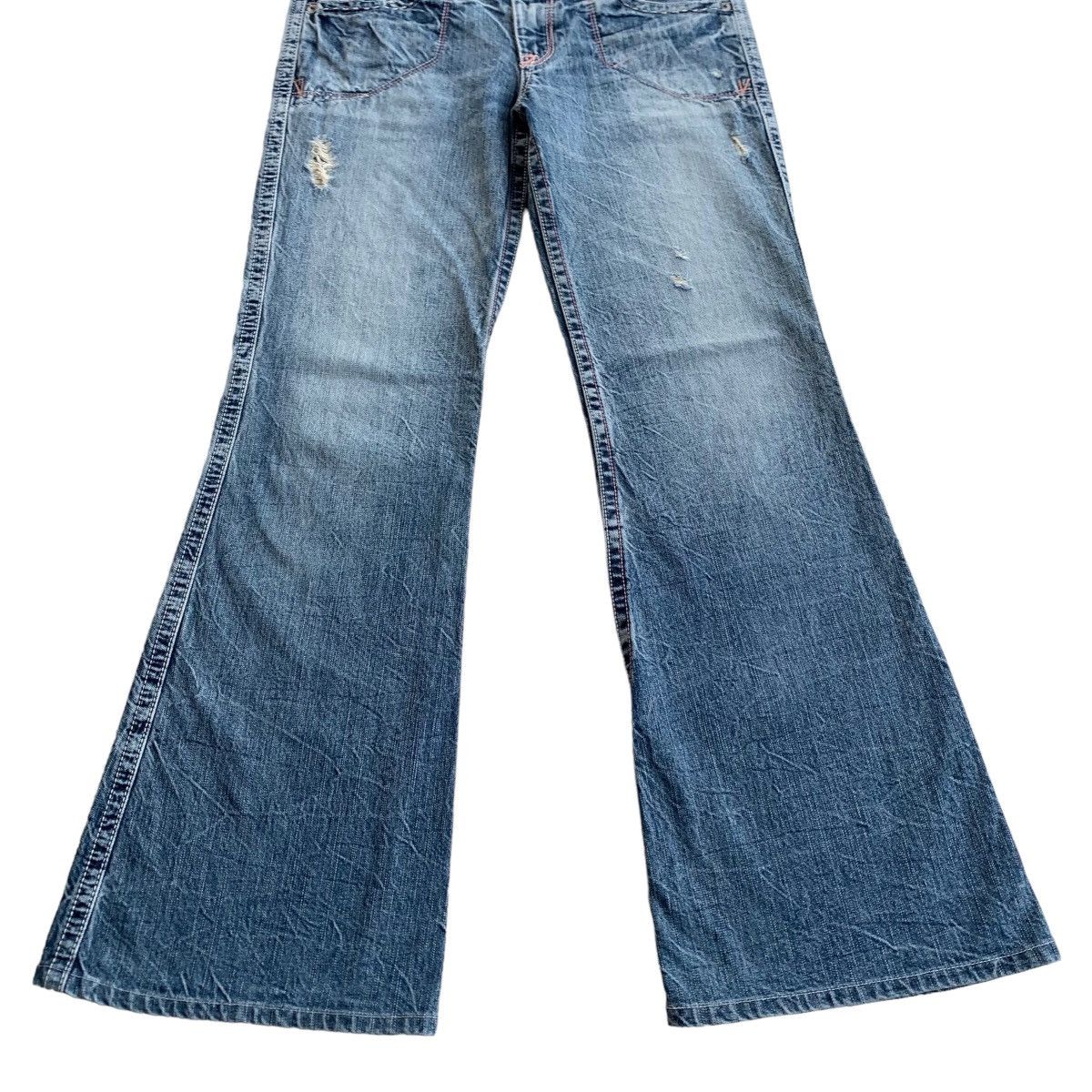 Japanese Brand 💥FLARED💥Japanese Brappers Flared Bootcut Jeans Size 29" - 2 Thumbnail