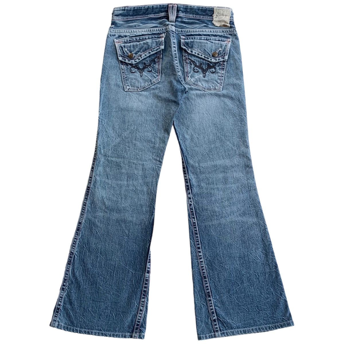 Japanese Brand 💥FLARED💥Japanese Brappers Flared Bootcut Jeans Size 29" - 4 Thumbnail