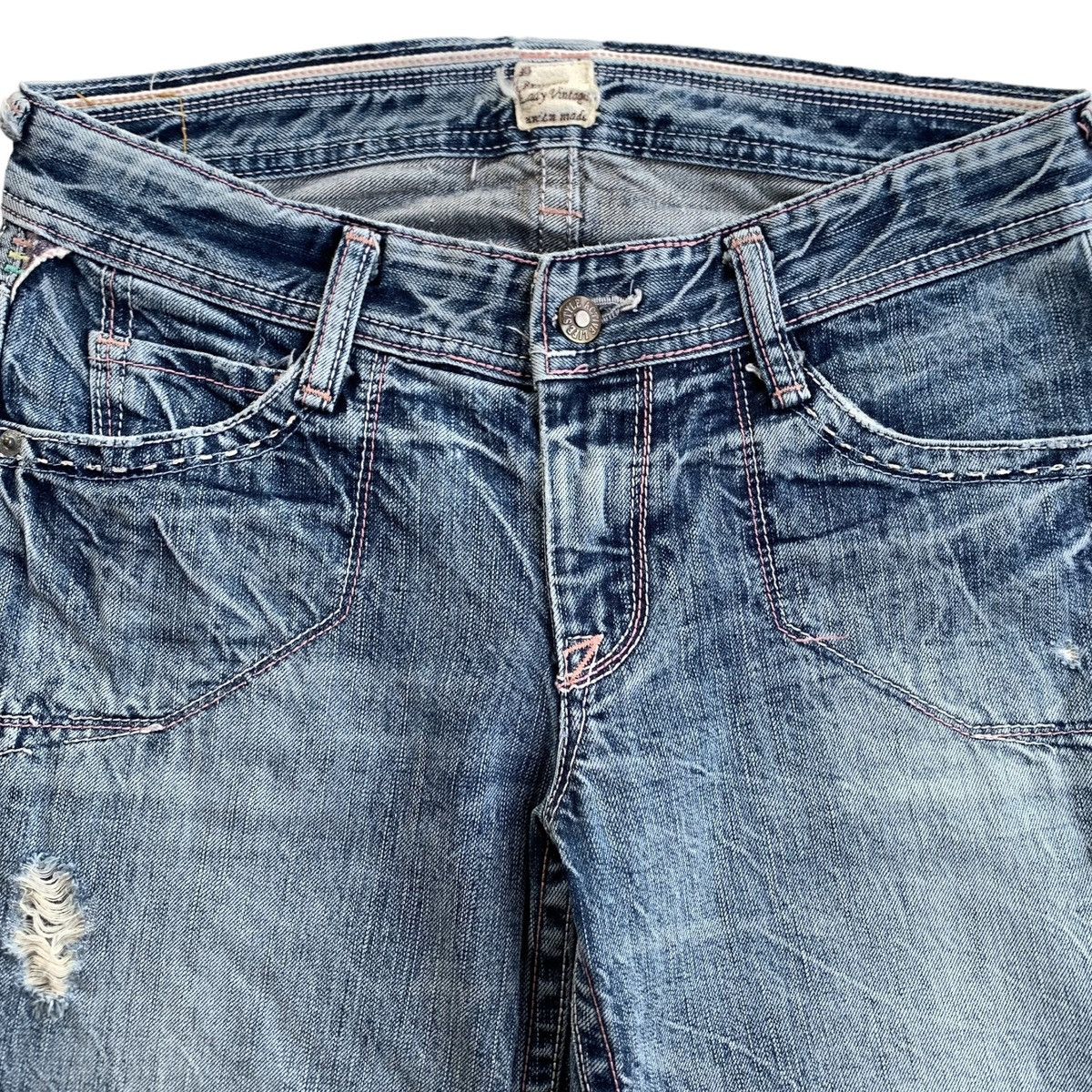 Japanese Brand 💥FLARED💥Japanese Brappers Flared Bootcut Jeans Size 29" - 3 Thumbnail