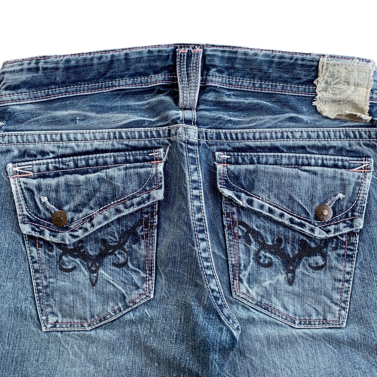 Japanese Brand 💥FLARED💥Japanese Brappers Flared Bootcut Jeans Size 29" - 5 Thumbnail