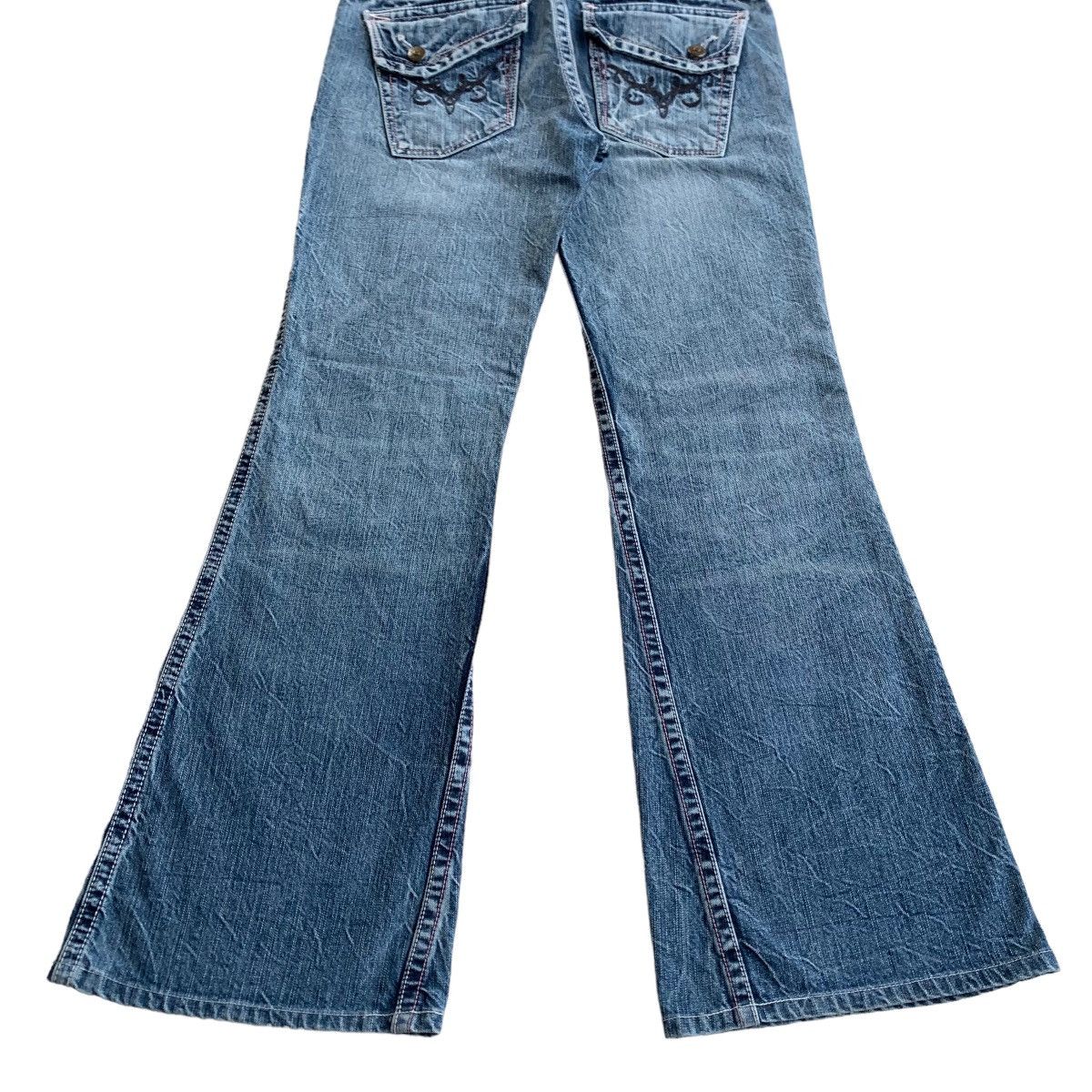 Japanese Brand 💥FLARED💥Japanese Brappers Flared Bootcut Jeans Size 29" - 6 Thumbnail