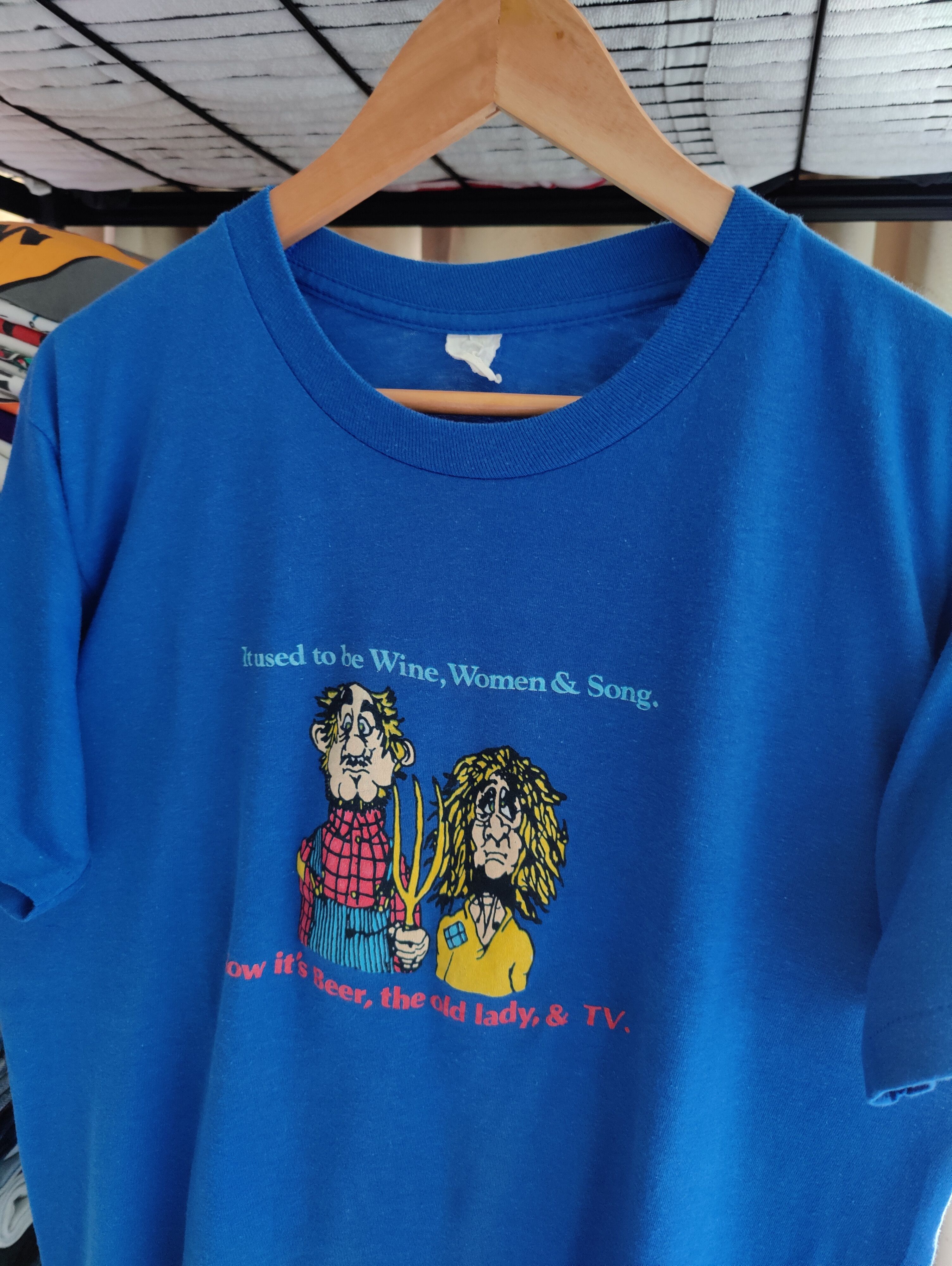 Vintage vtg80s American Gothic Parody Size US L / EU 52-54 / 3 - 3 Thumbnail