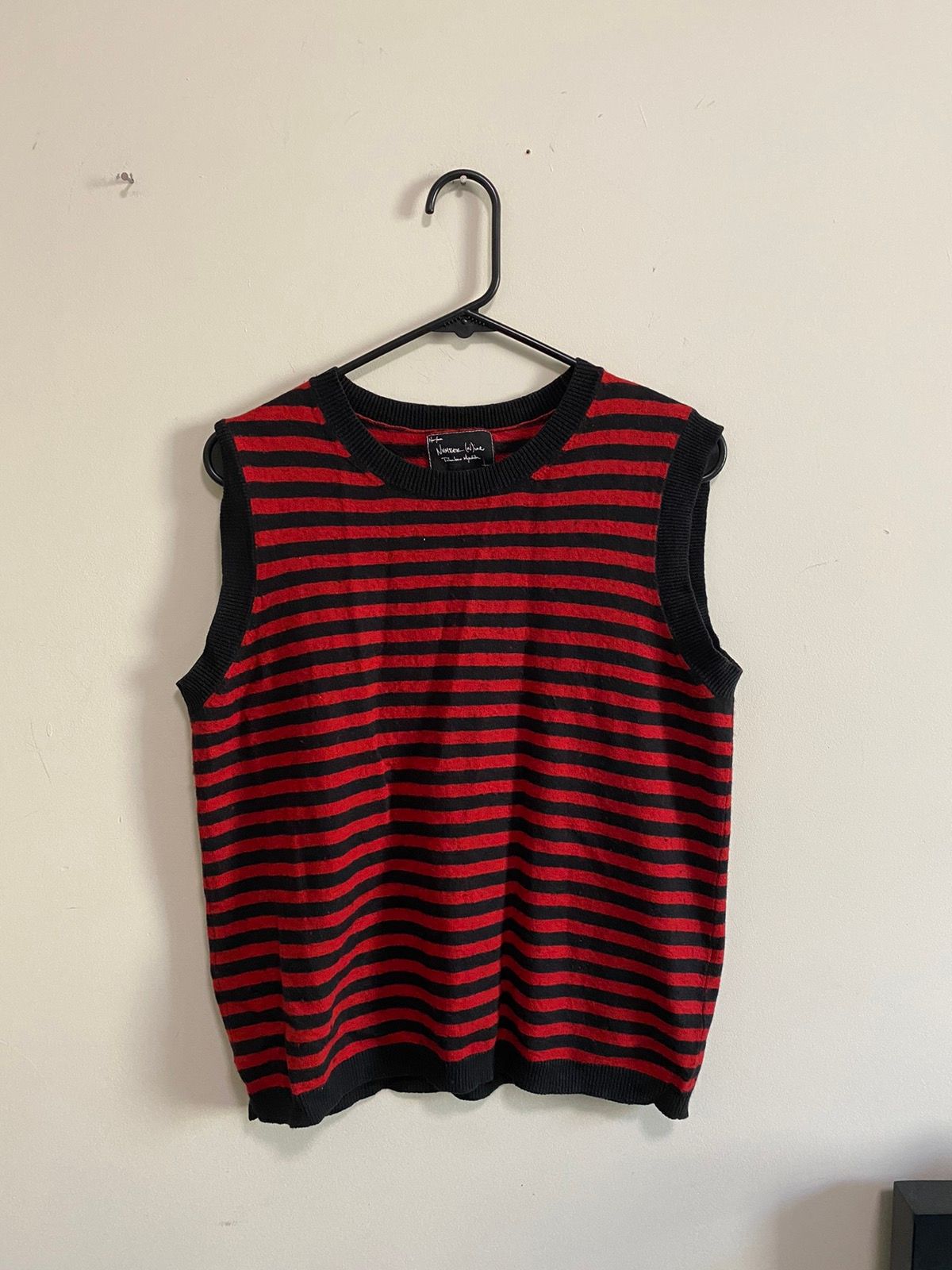 Number (N)ine Number (N)ine Striped Cotton/Cashmere Tank | Grailed