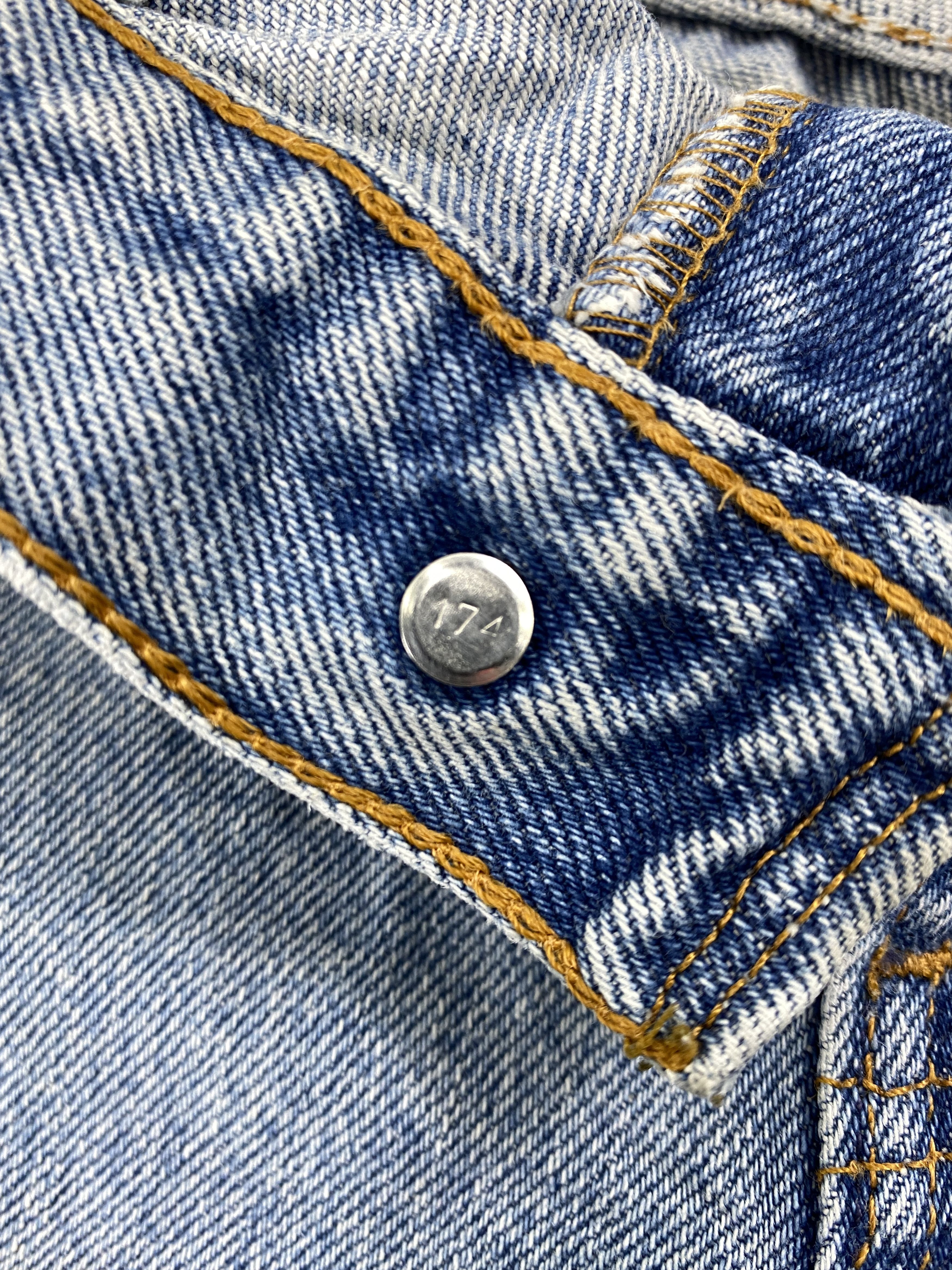 Levi's Blue Patchwork Vintage Levi's 555 28x28 Denim -JN1258 Size US 28 / EU 44 - 7 Thumbnail