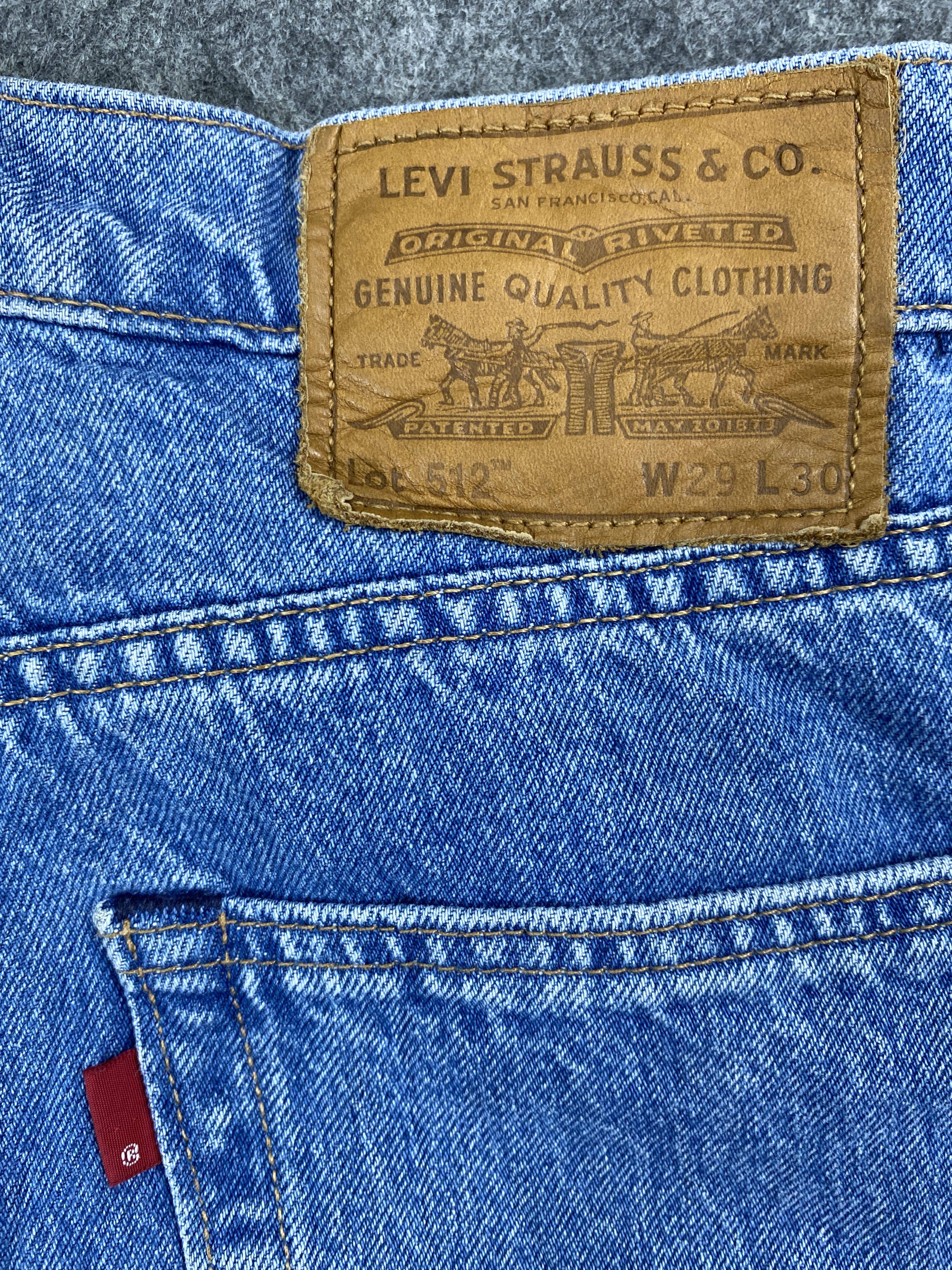 Blue Levi's 512 Jeans 29x26 Denim -SJ064