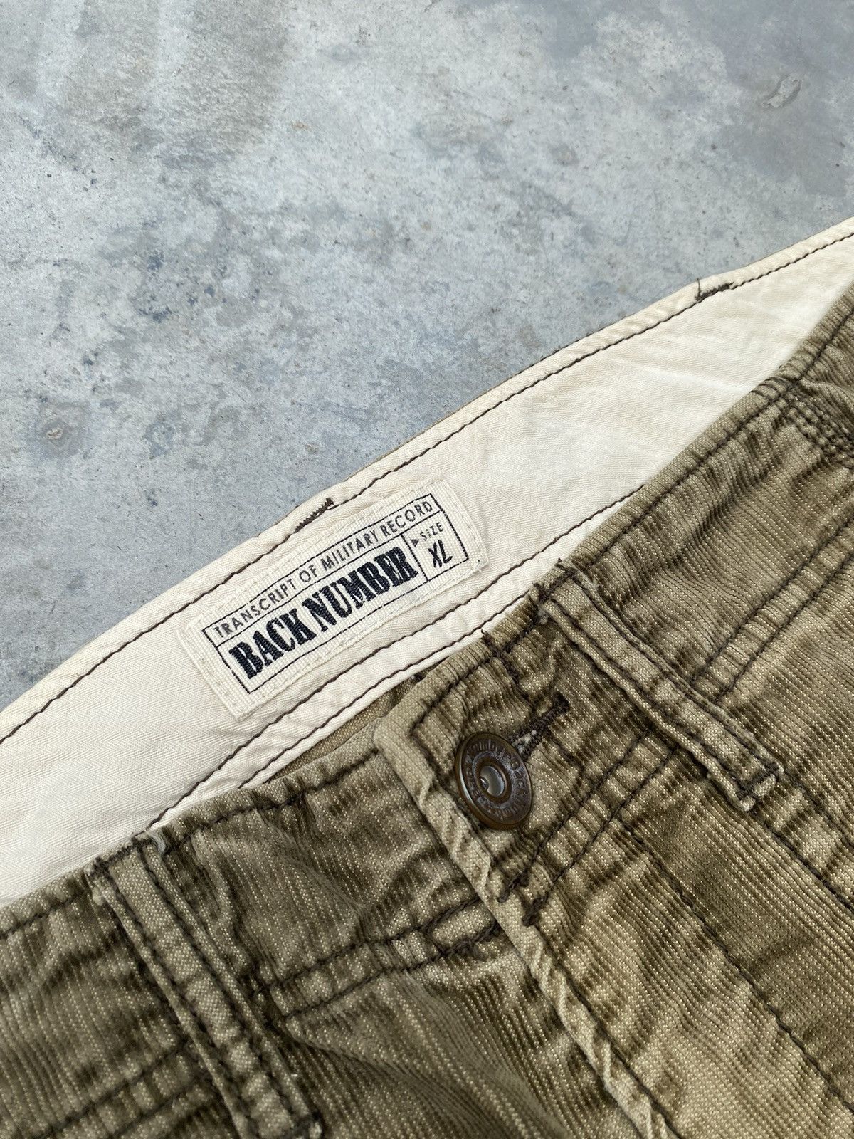 Japanese Brand 🔥Express Shipping🔥 Back Number Cargo Pants Size US 35 - 2 Thumbnail